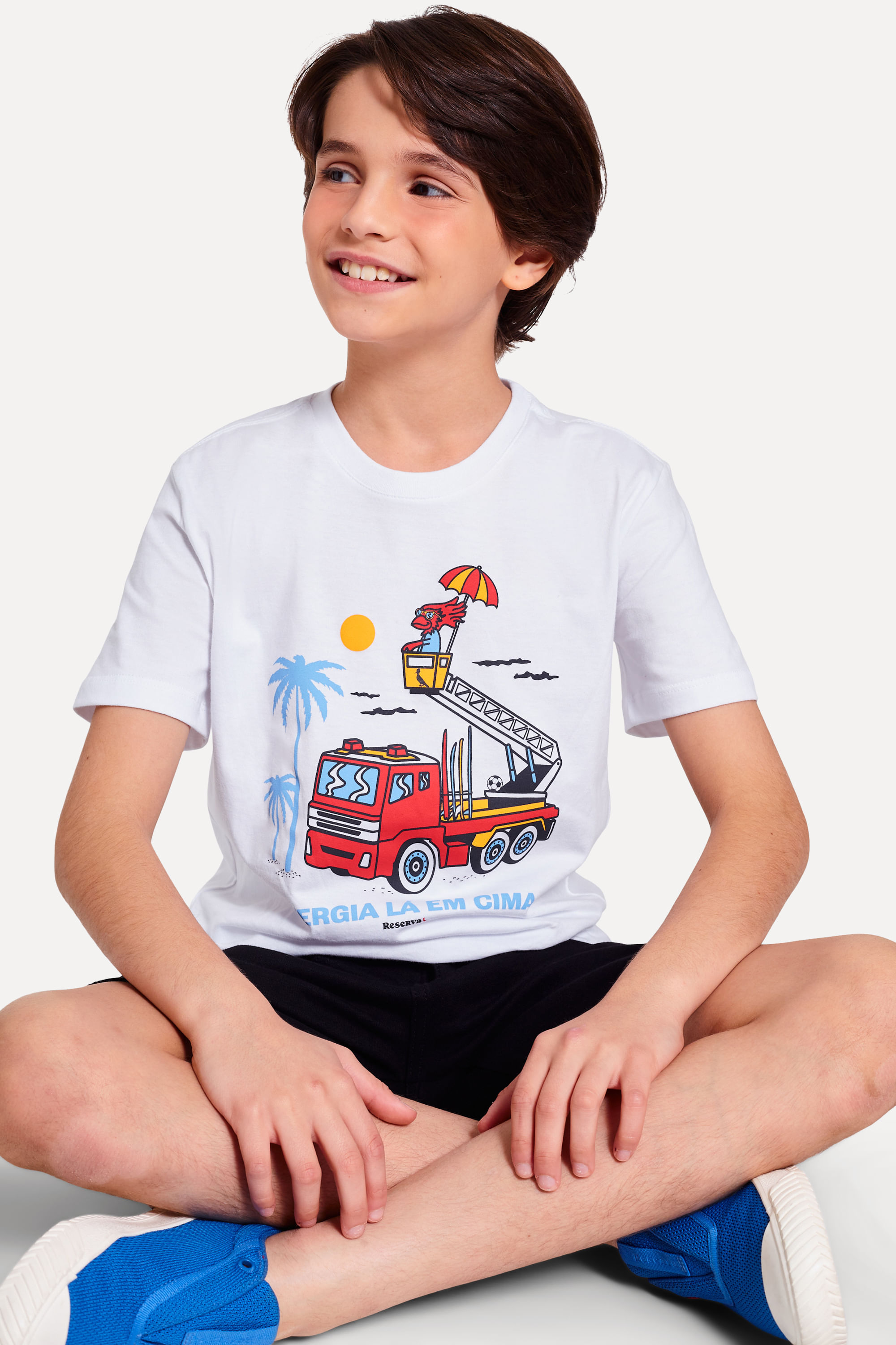 Camiseta Mini Energia La Em Cima