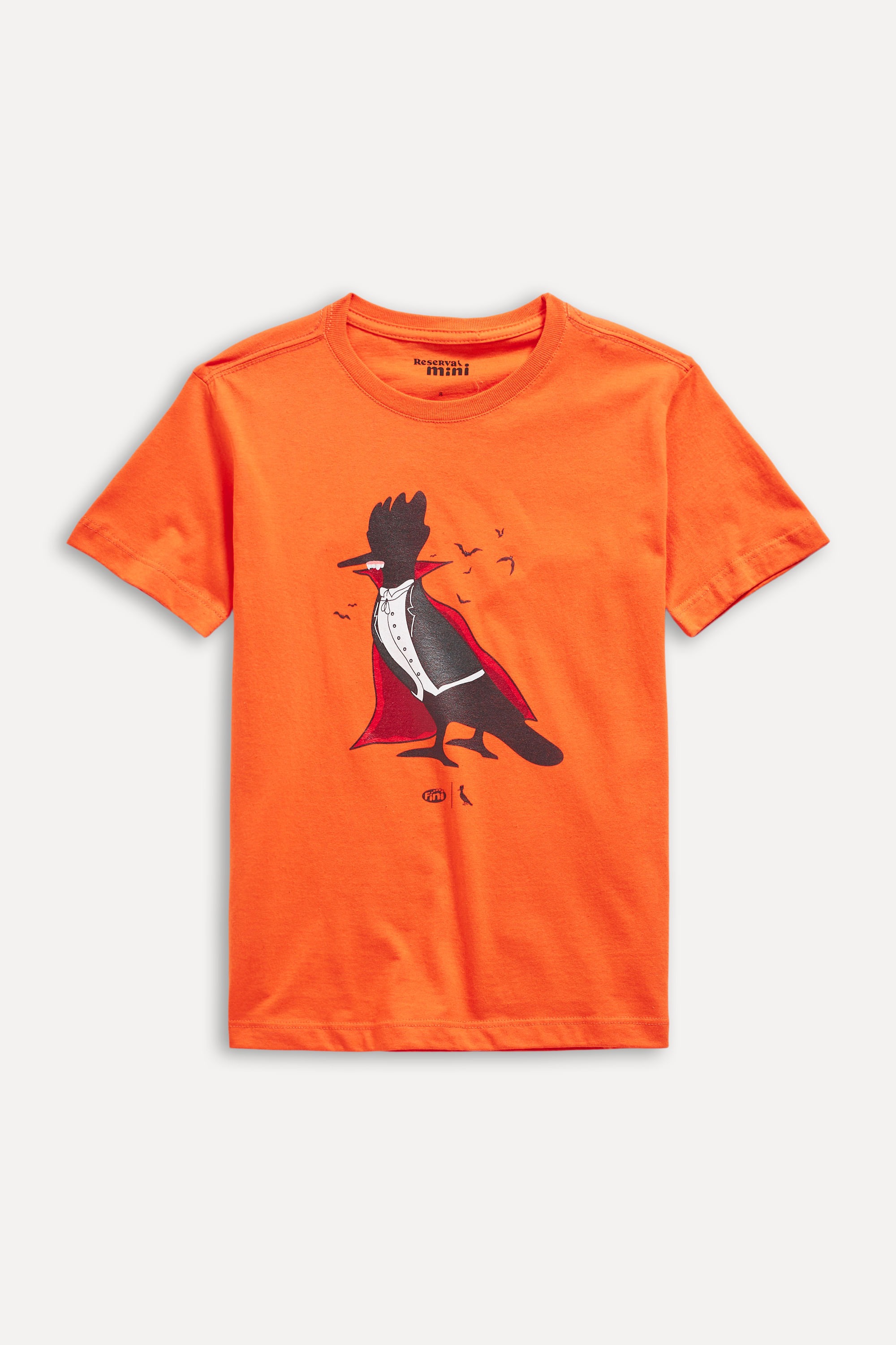 Camiseta Mini Estampada Pica Pau Vampiro