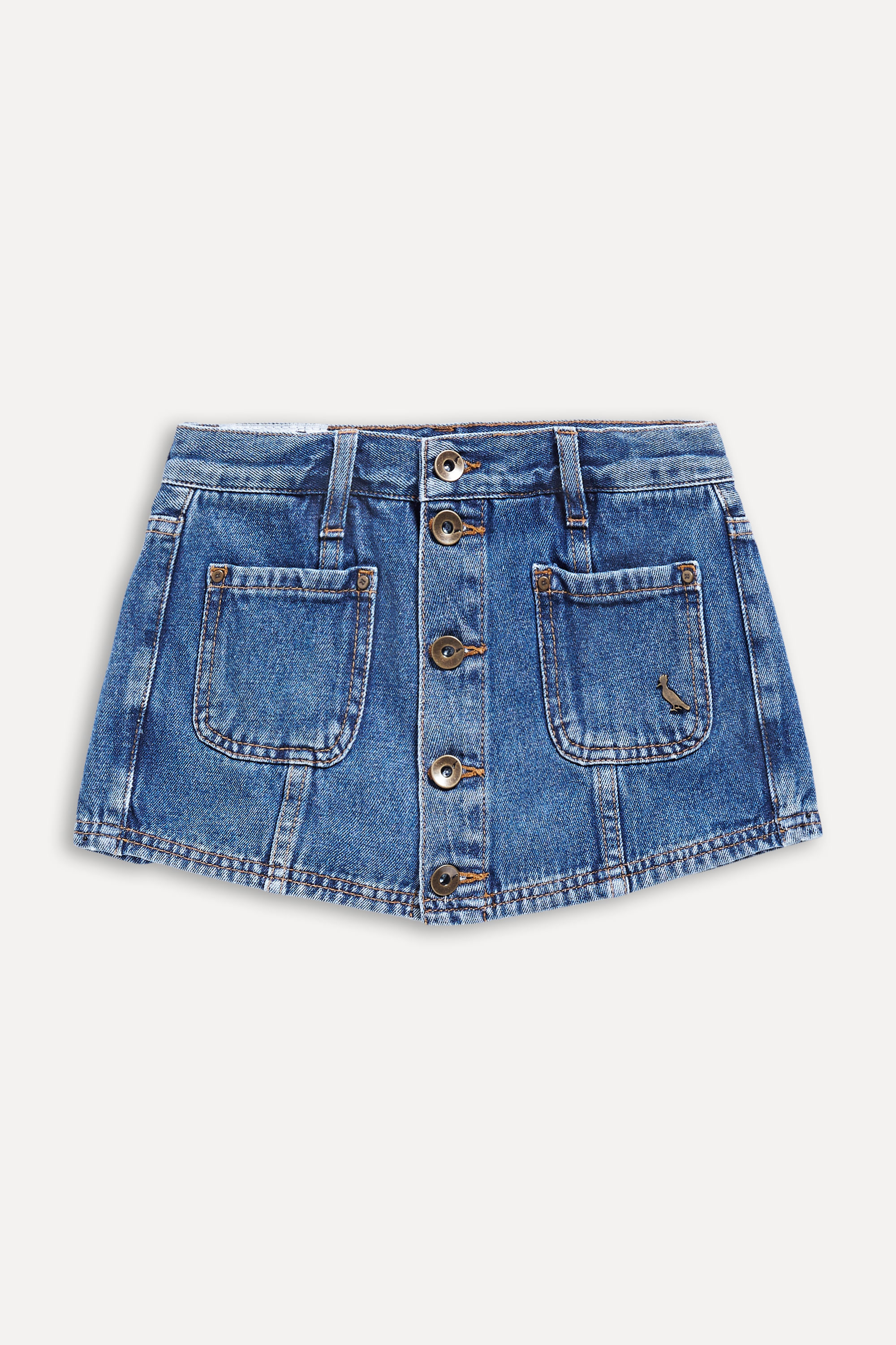 Short Saia Menina Jeans