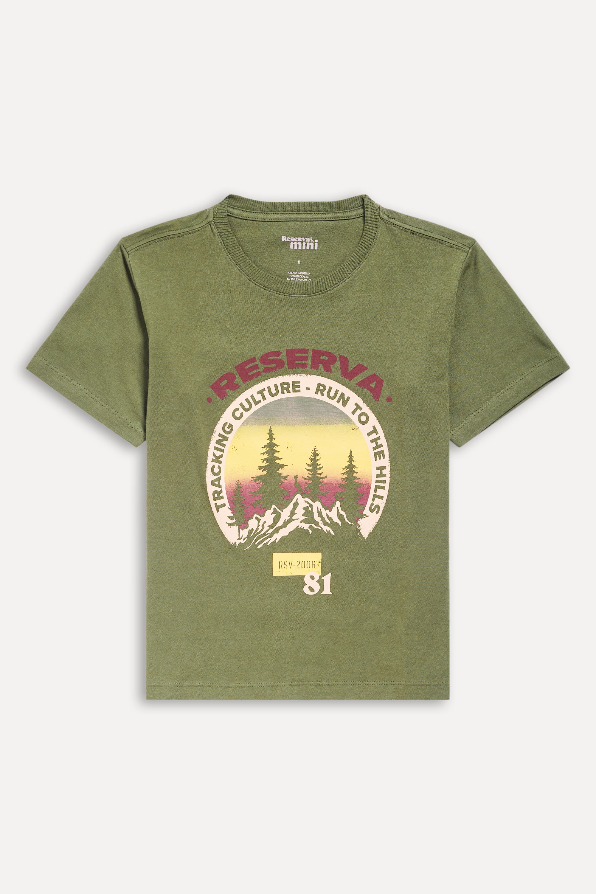 Camiseta Mini Est Run To The Hills