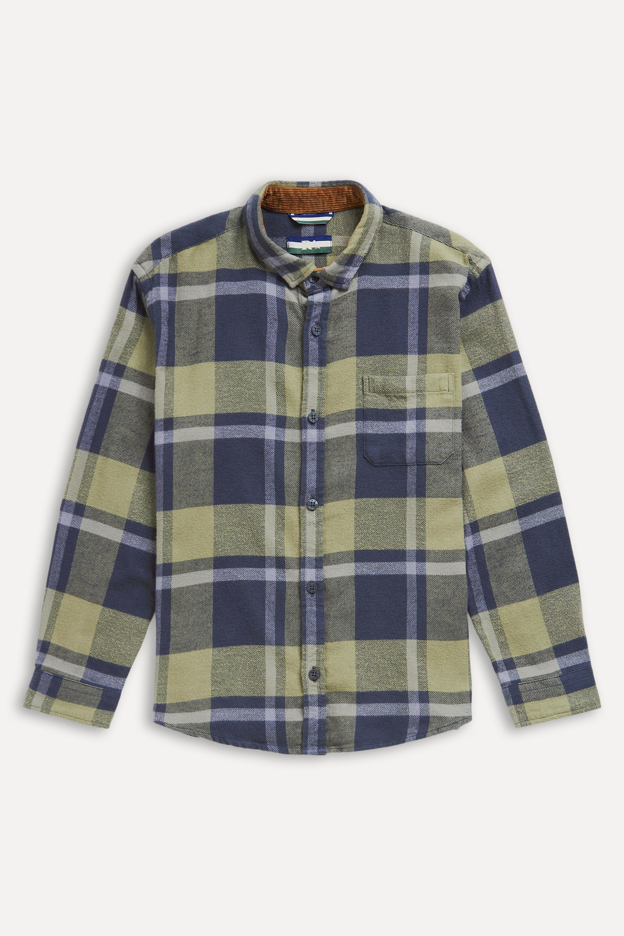 Camisa Mini Ml Flanela Eucalipto