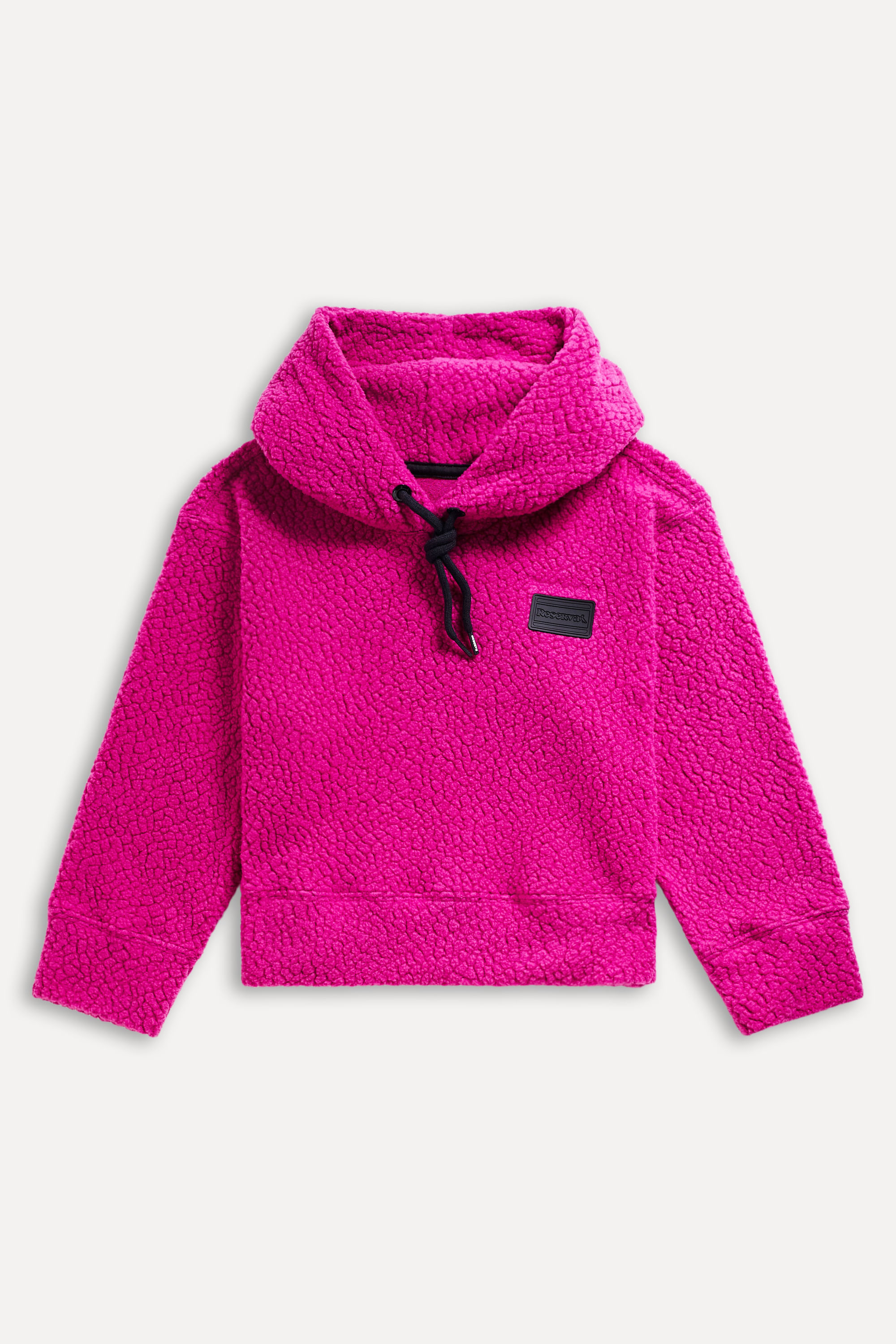 Hoodie Menina Sherpa Cropped Patch Rsv