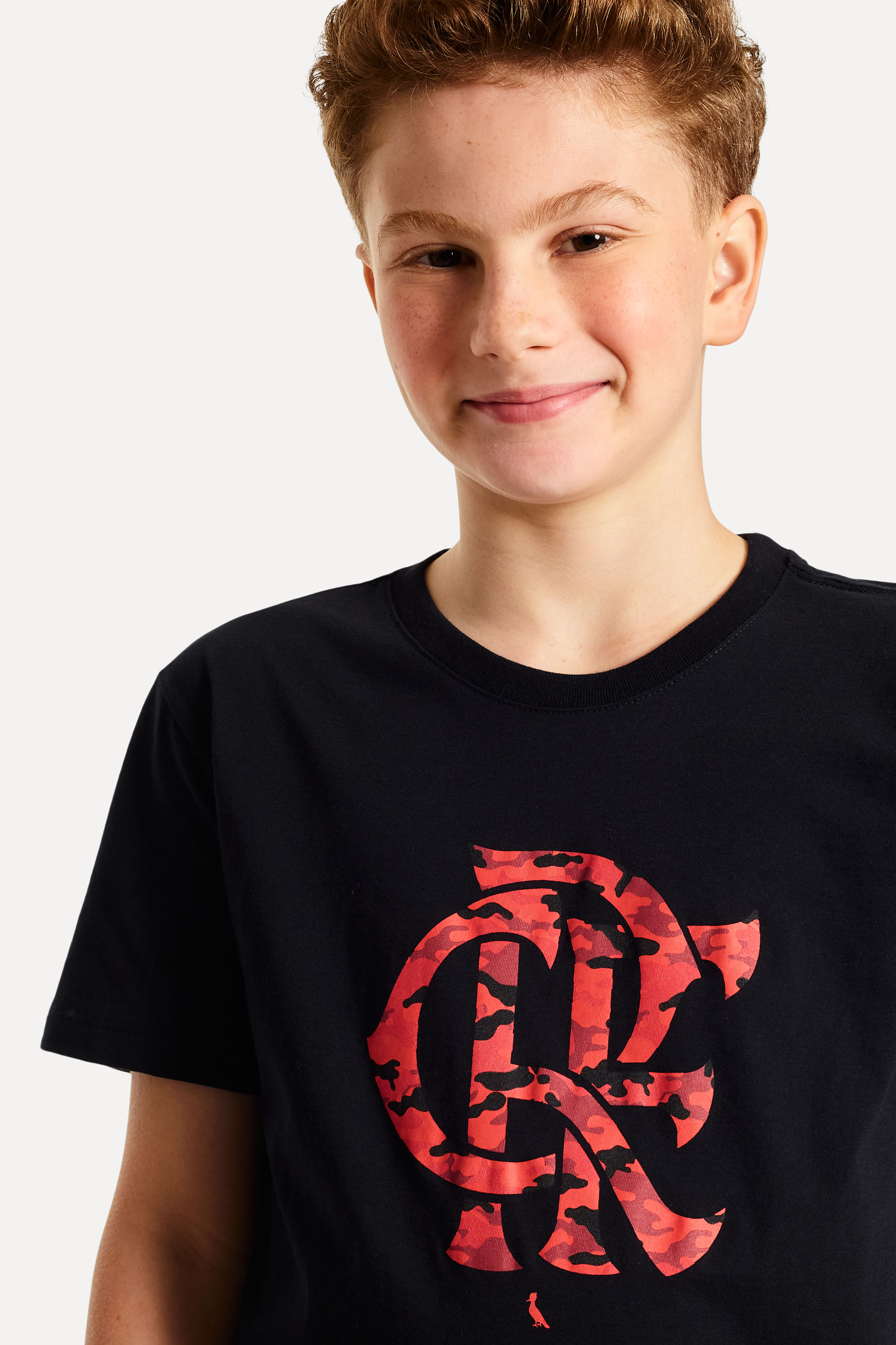Camiseta Mini Est Crf Camuflado Verm Fla