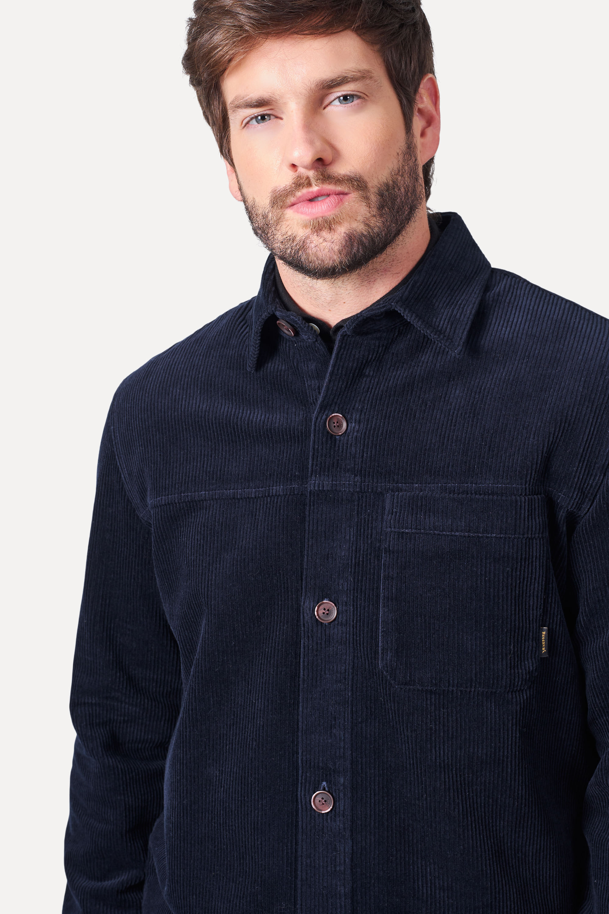 Camisa Overshirt Veludo Eclipse