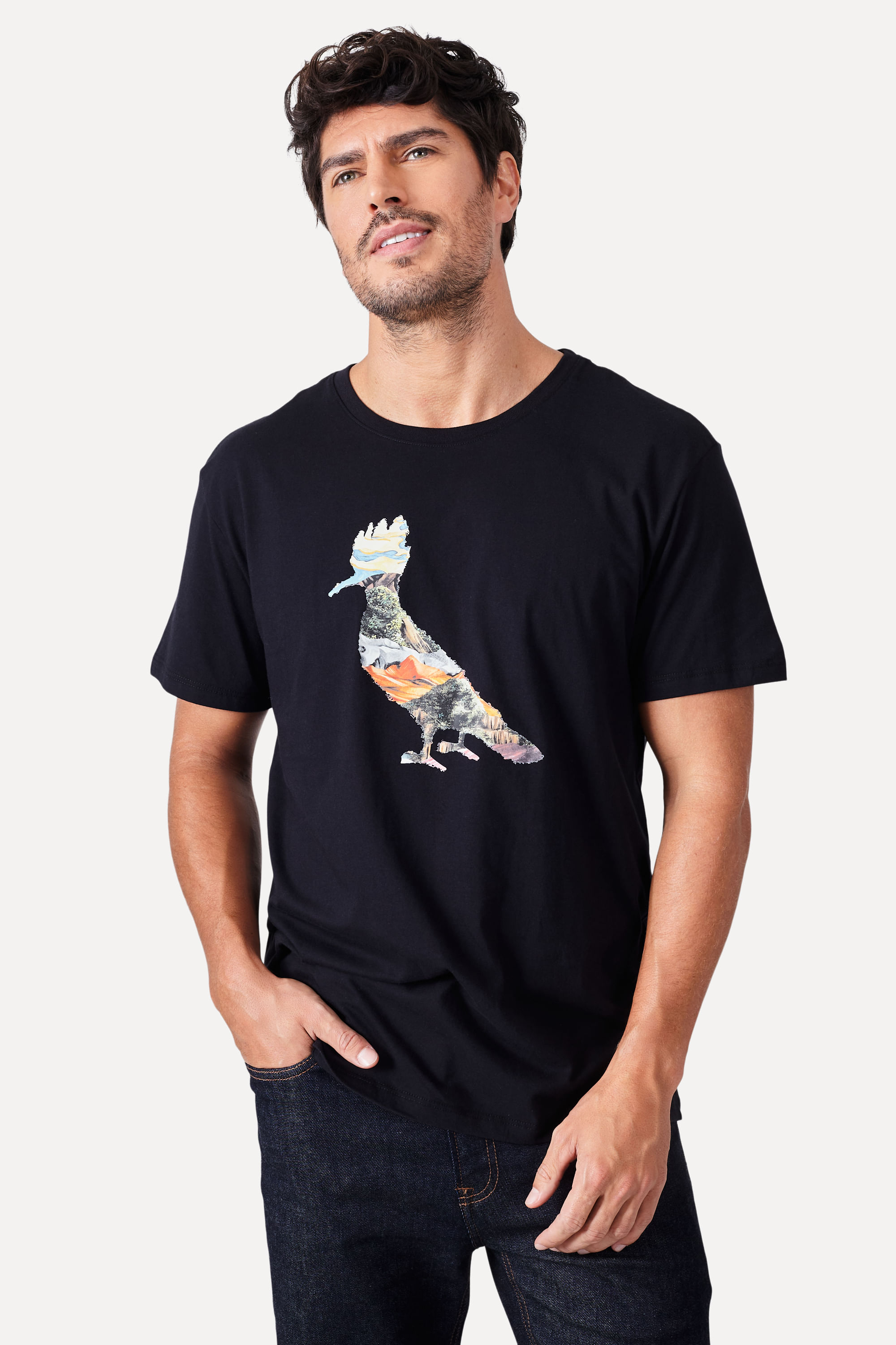 Camiseta Slim Pica Pau Landscapes