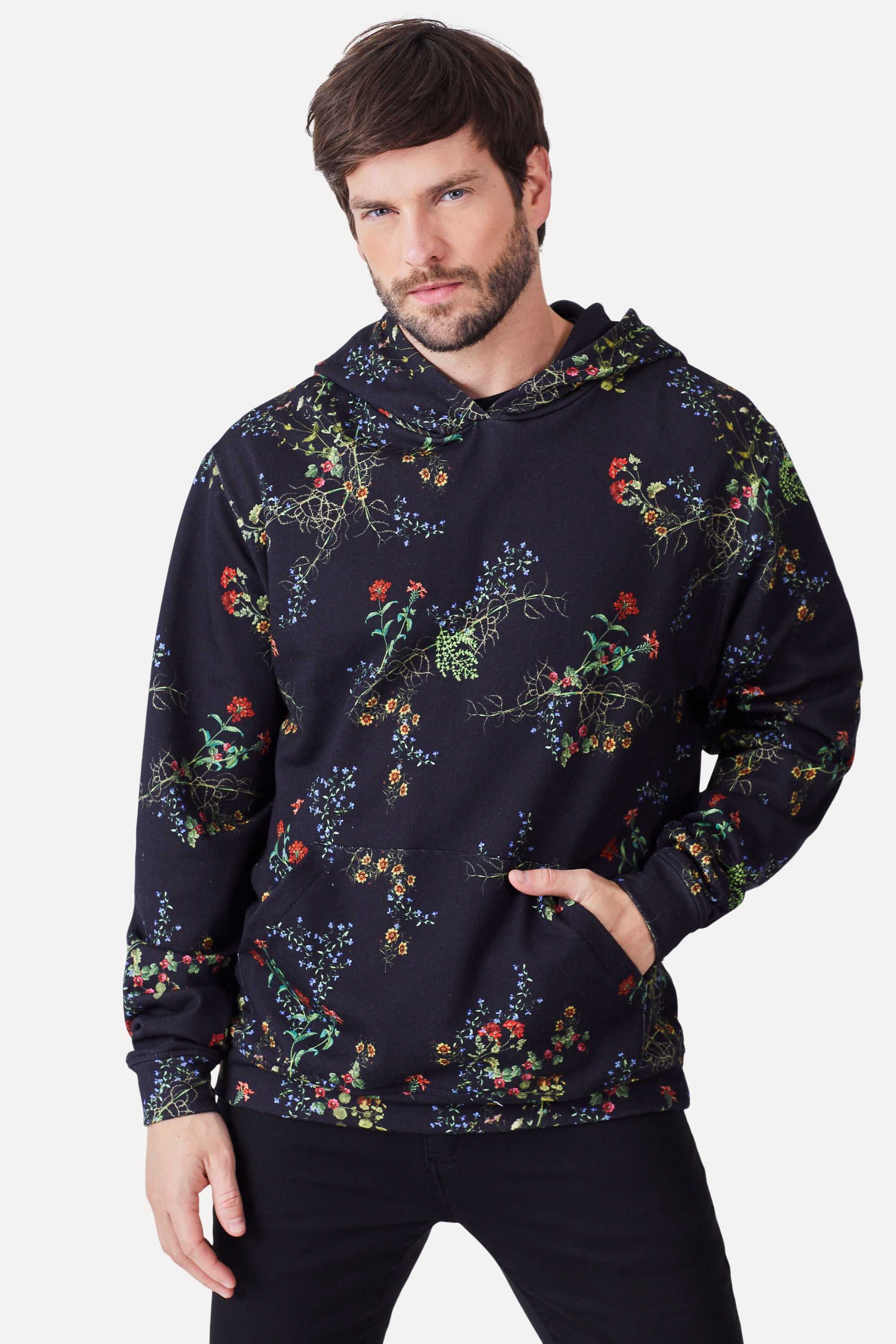 Hoodie Moletom Estampa Jardim Antigo