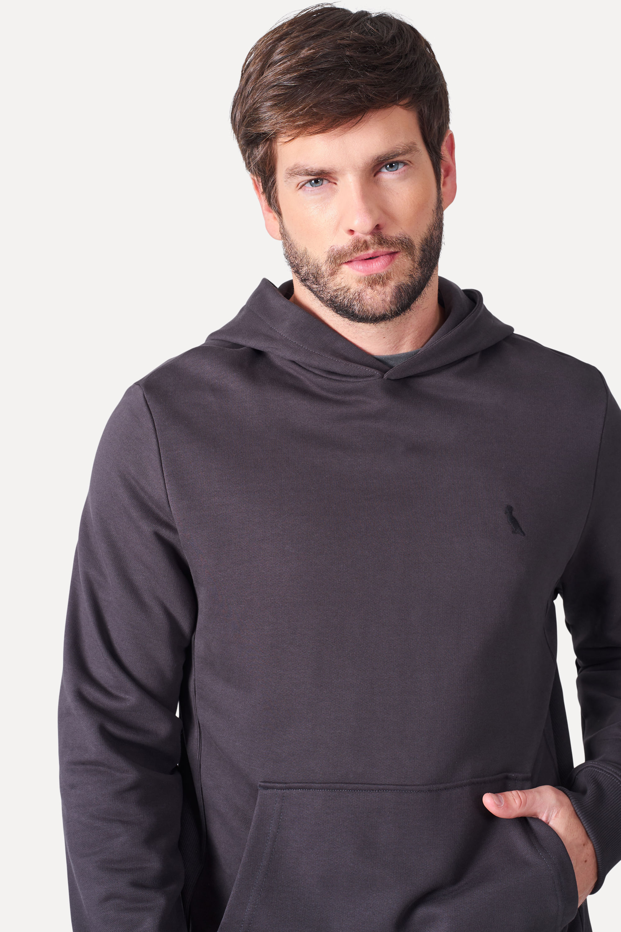 Hoodie Moletom Rib Lateral Detalhe Borda