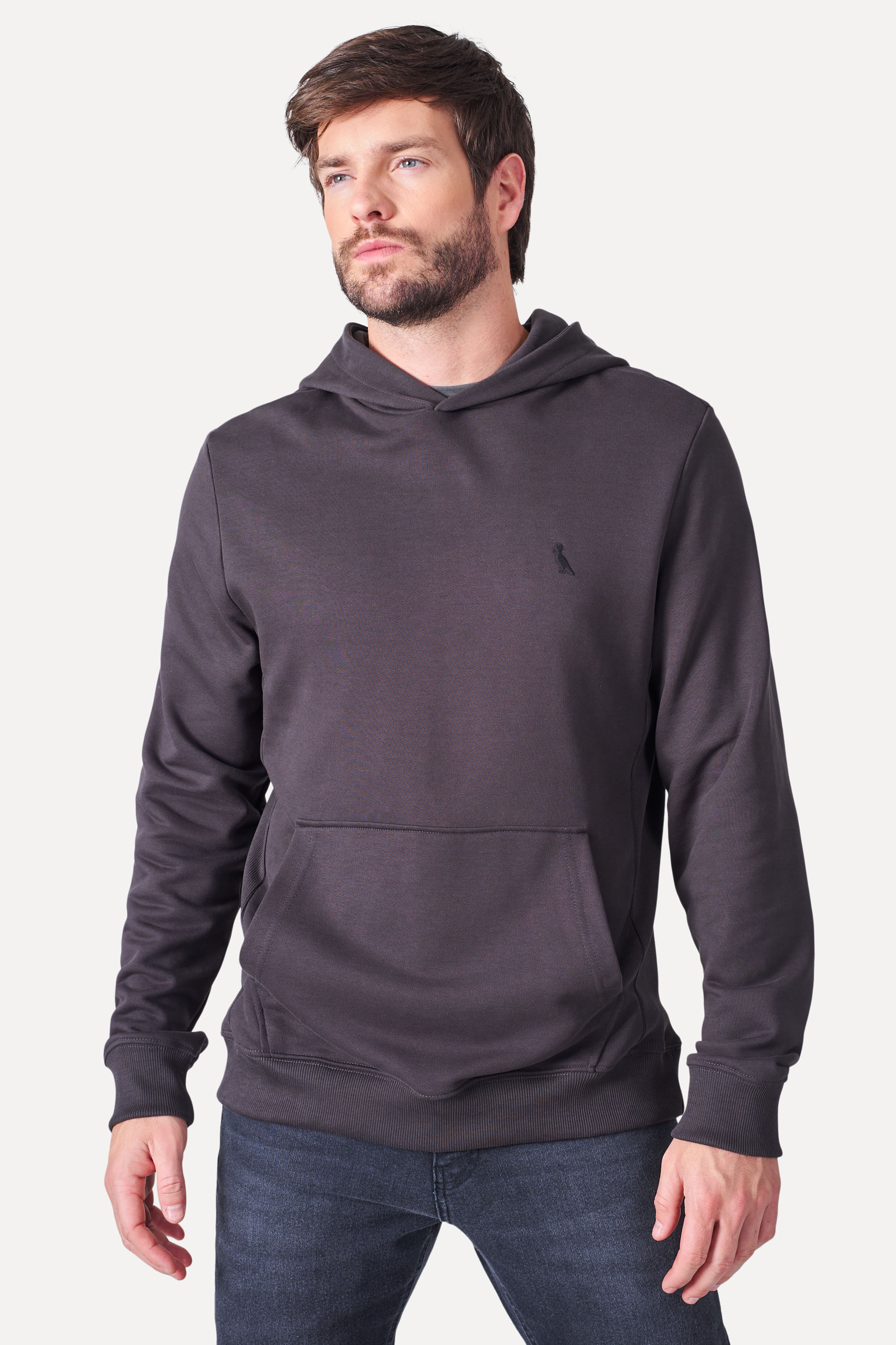 Hoodie Moletom Rib Lateral Detalhe Borda