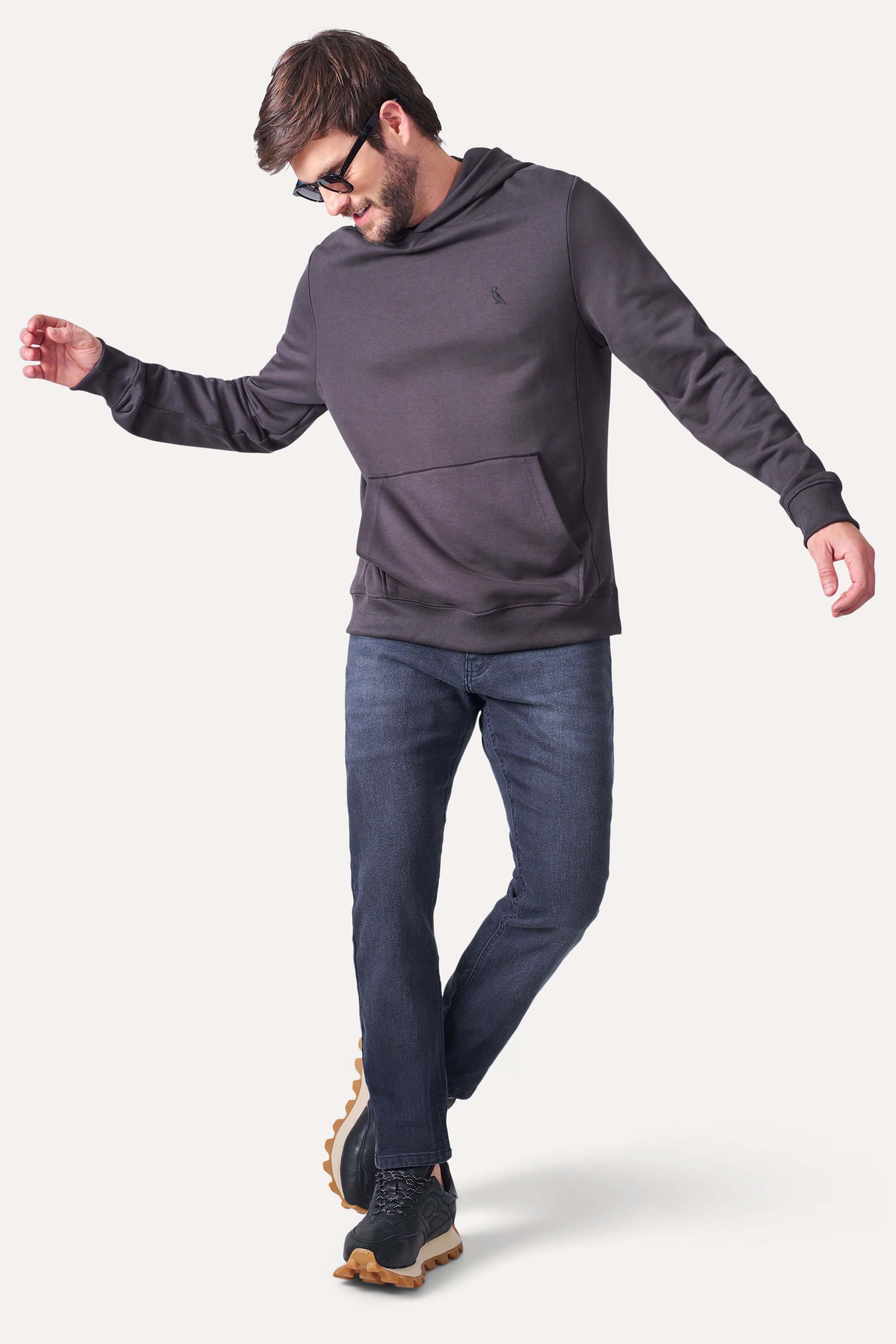 Hoodie Moletom Rib Lateral Detalhe Borda