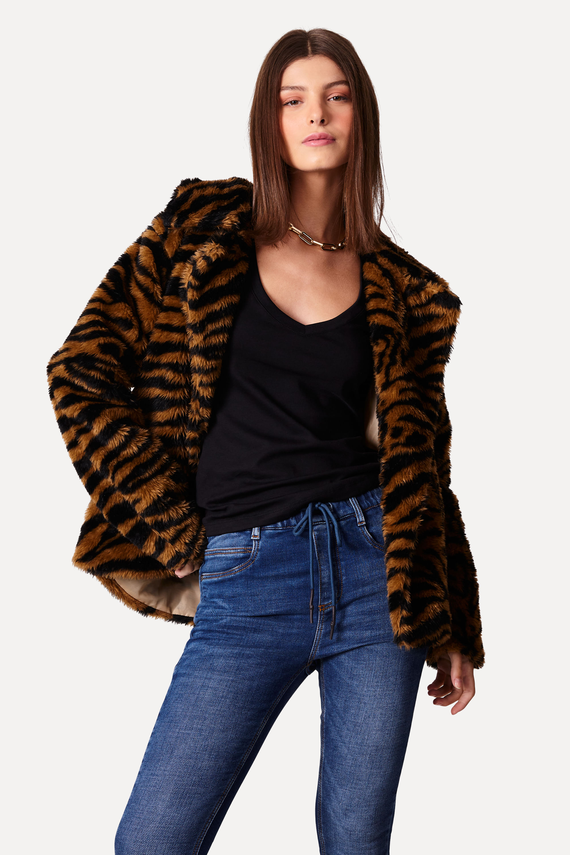 Camiseta De Malha Suedine