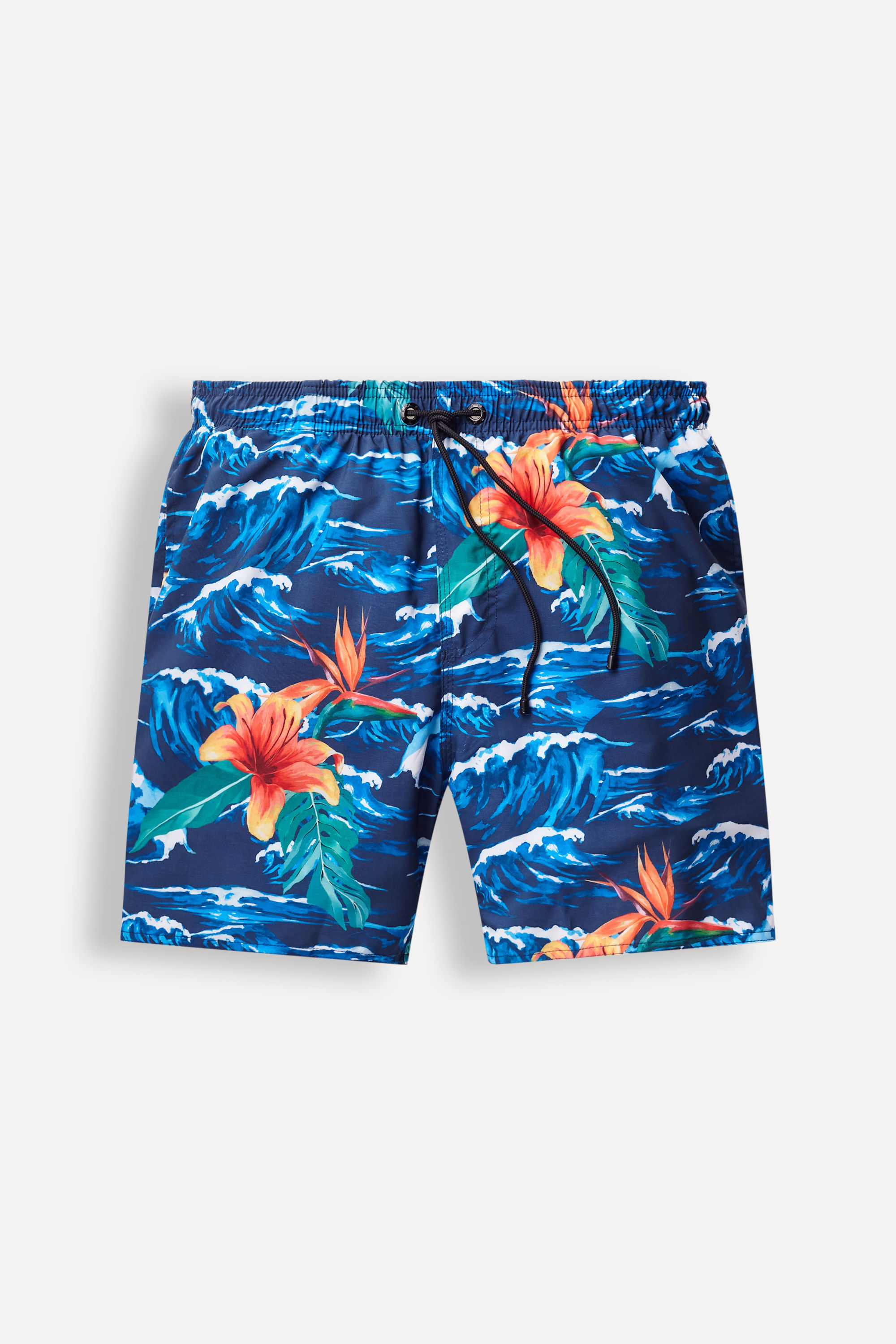 Short Praia Estampado Waves Escura