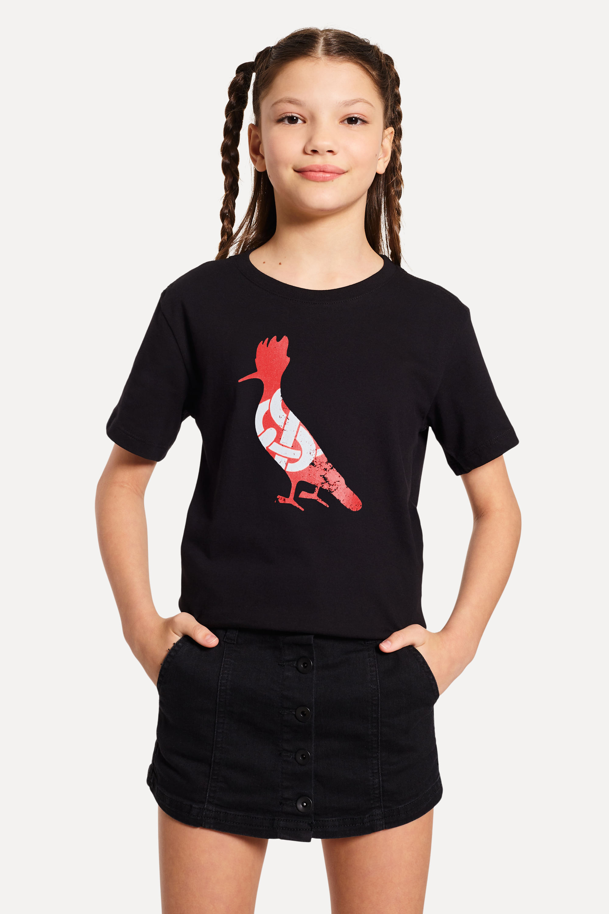 Camiseta Mini Estampada Pica Pau Inter