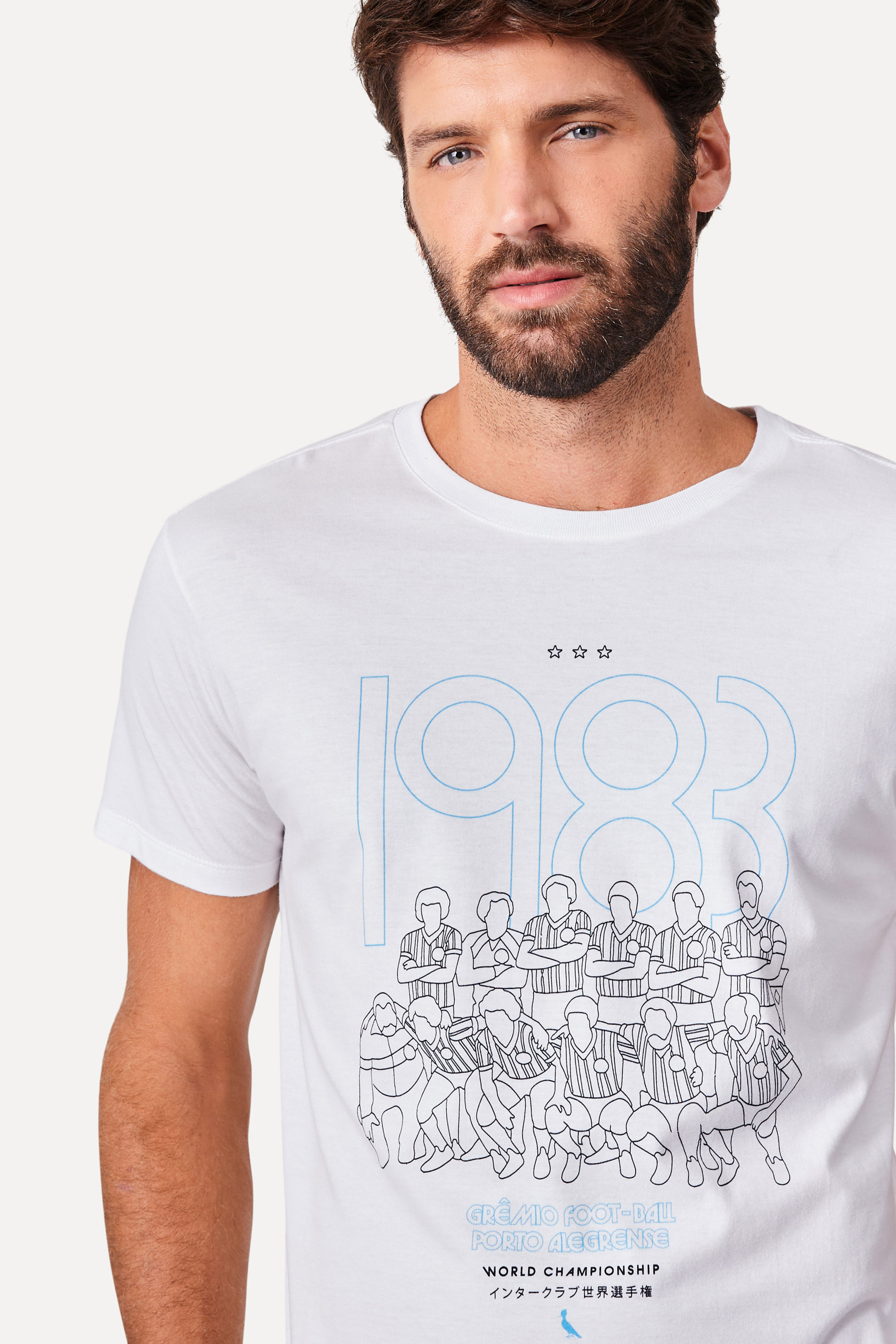 Camiseta Jogadores Gremio Azul