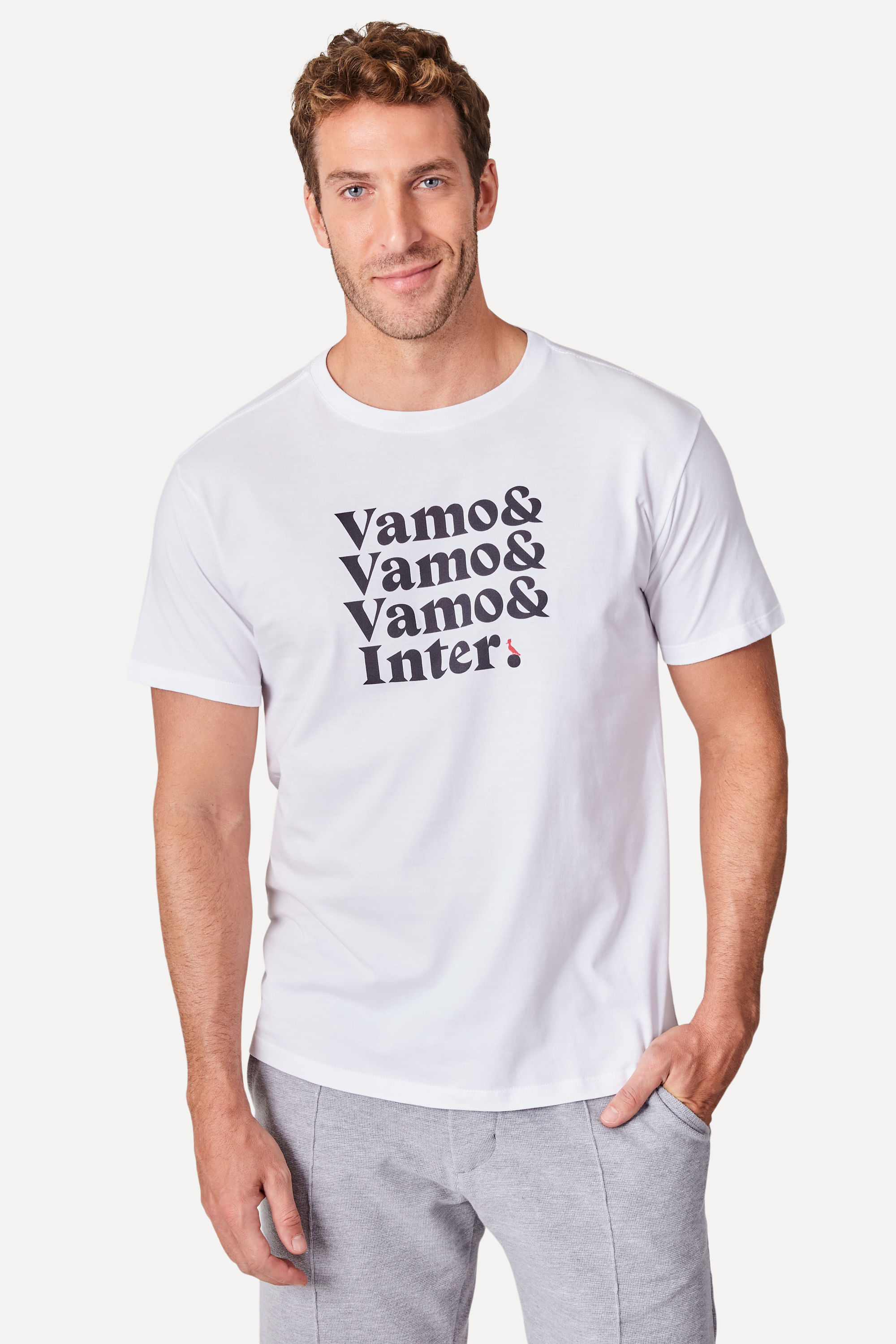 Camiseta Estampada Vamo &&& Inter