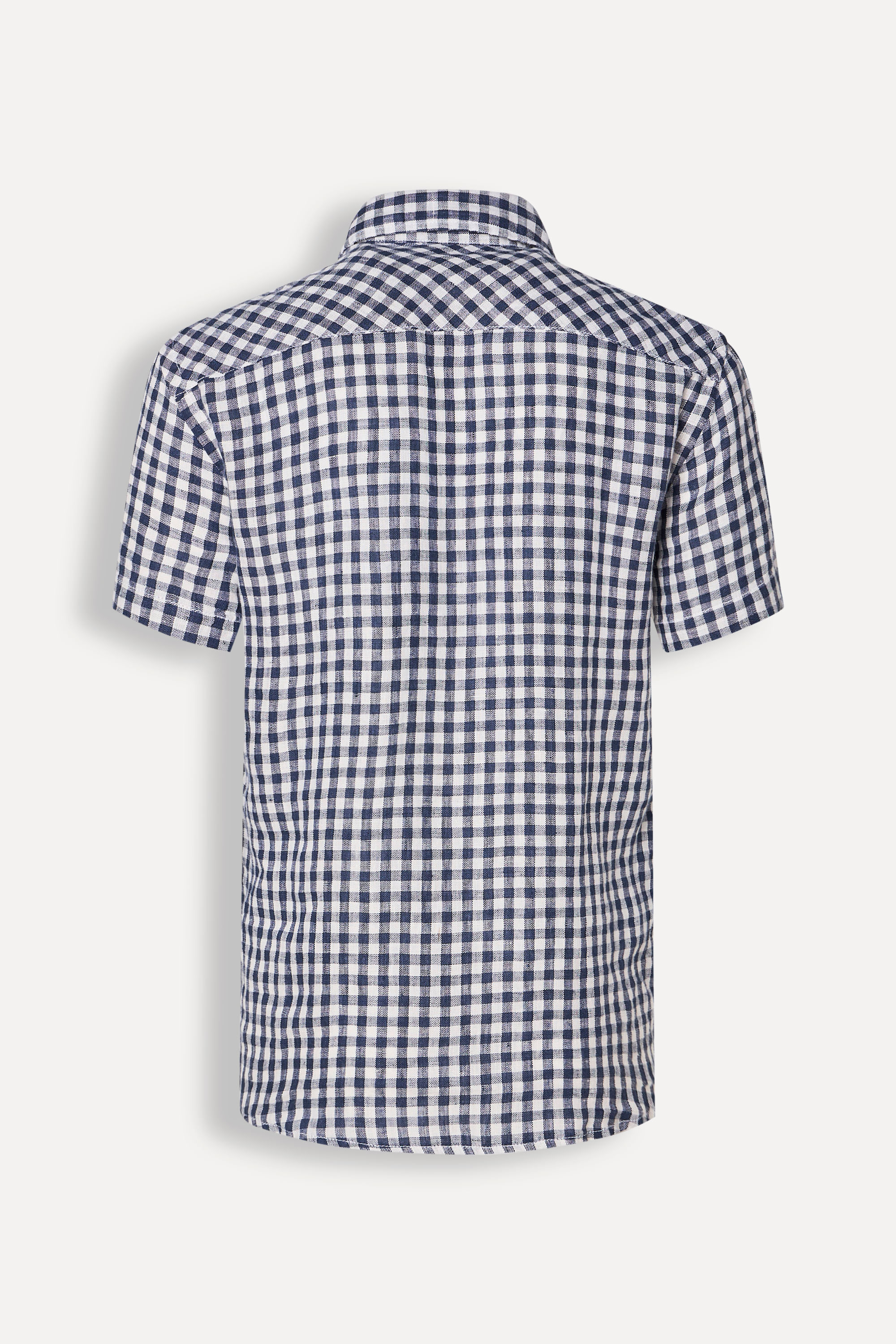 Camisa Mini Mc Xadrez Azul