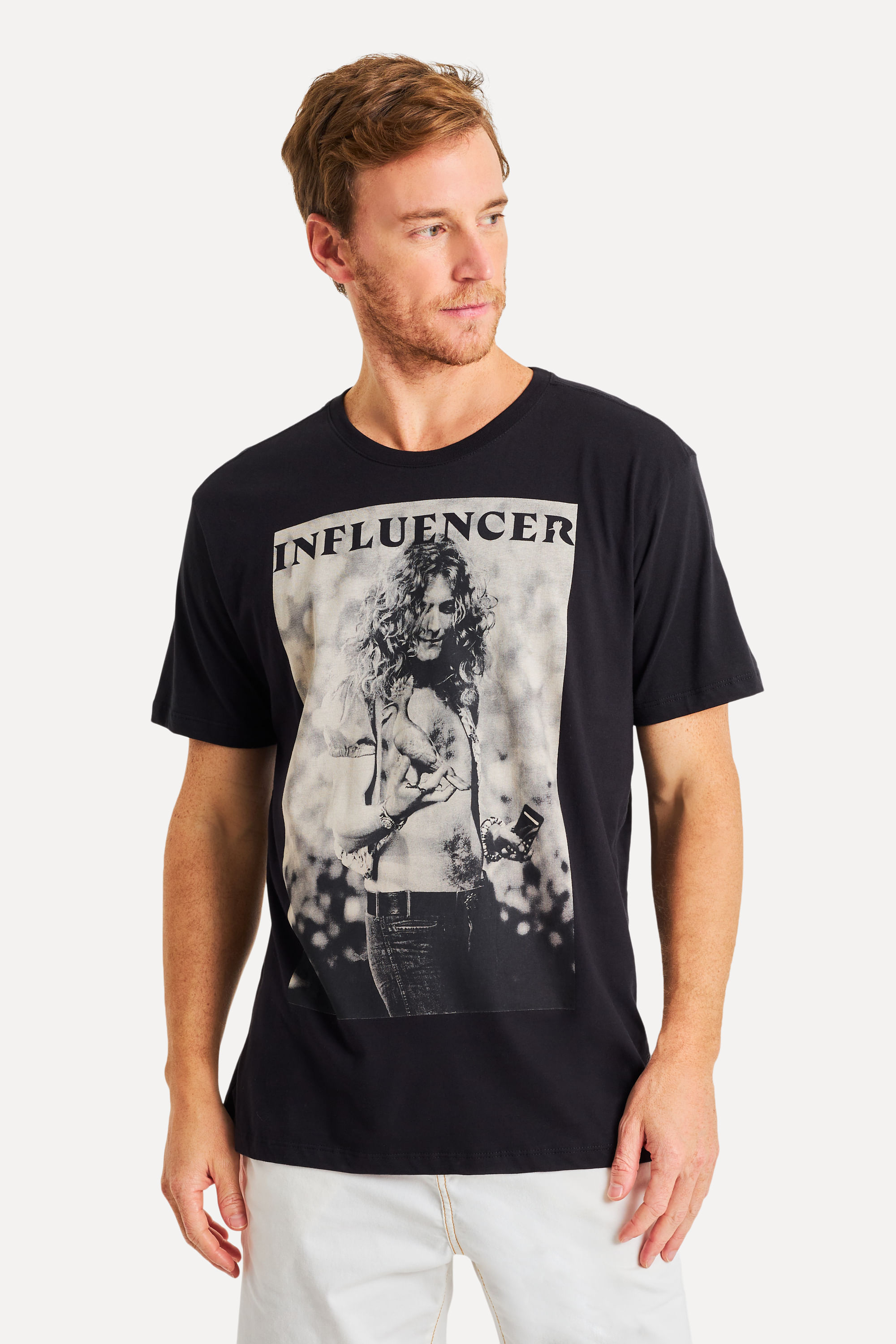 Camiseta Estampada Influencer Rockstar