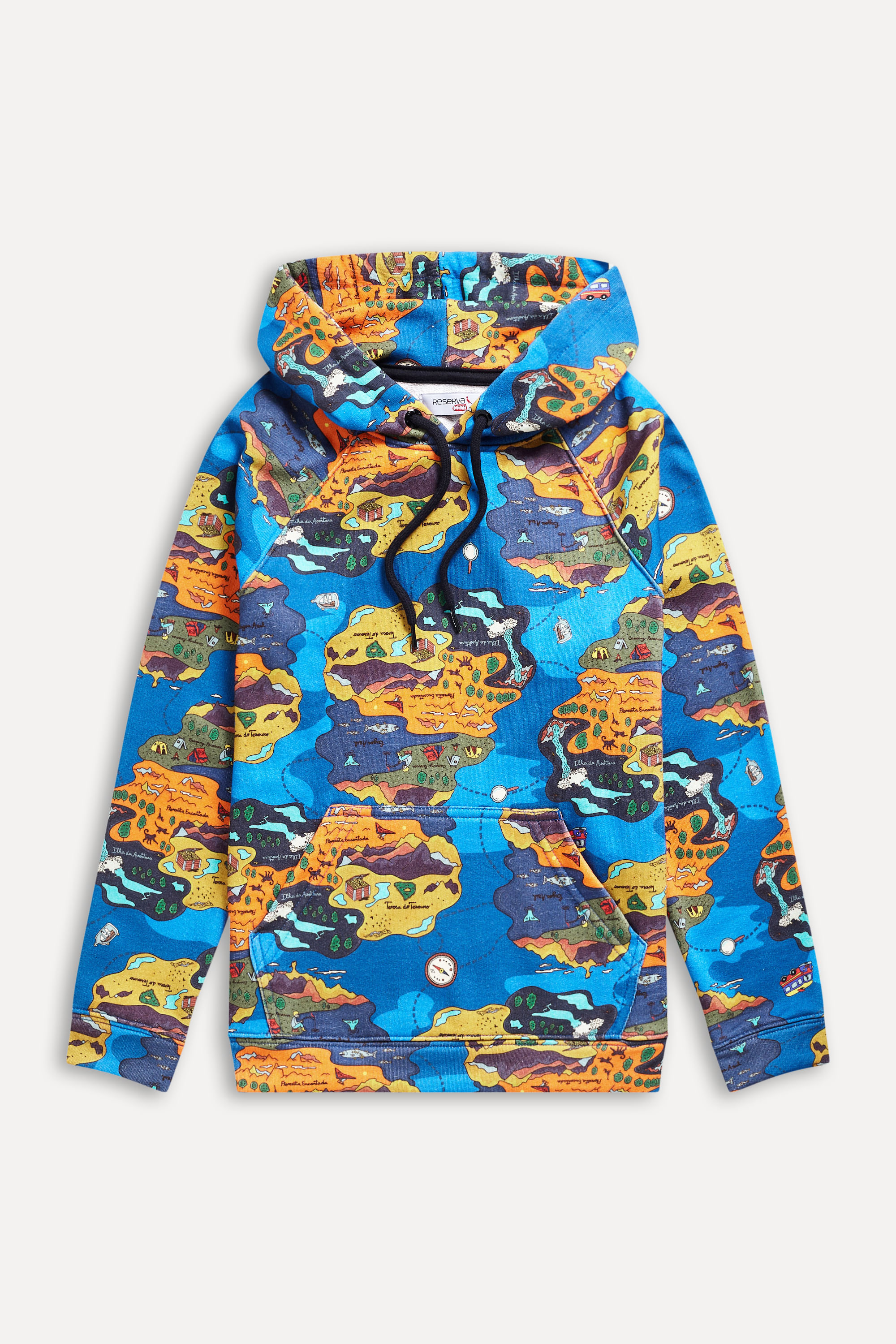 Hoodie Mini Moletom Mapa Do Tesouro