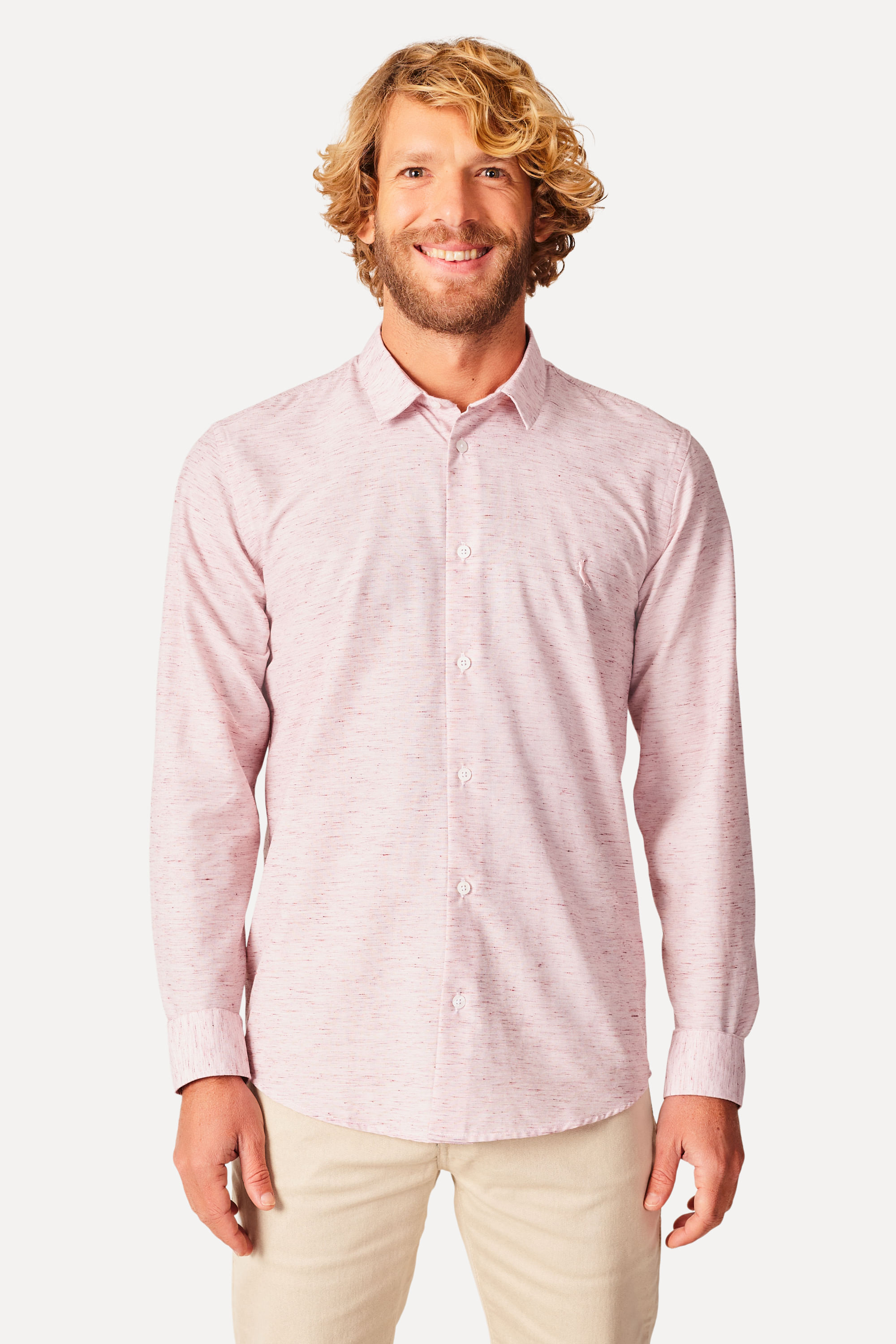 Camisa Ml Desfibrado Red