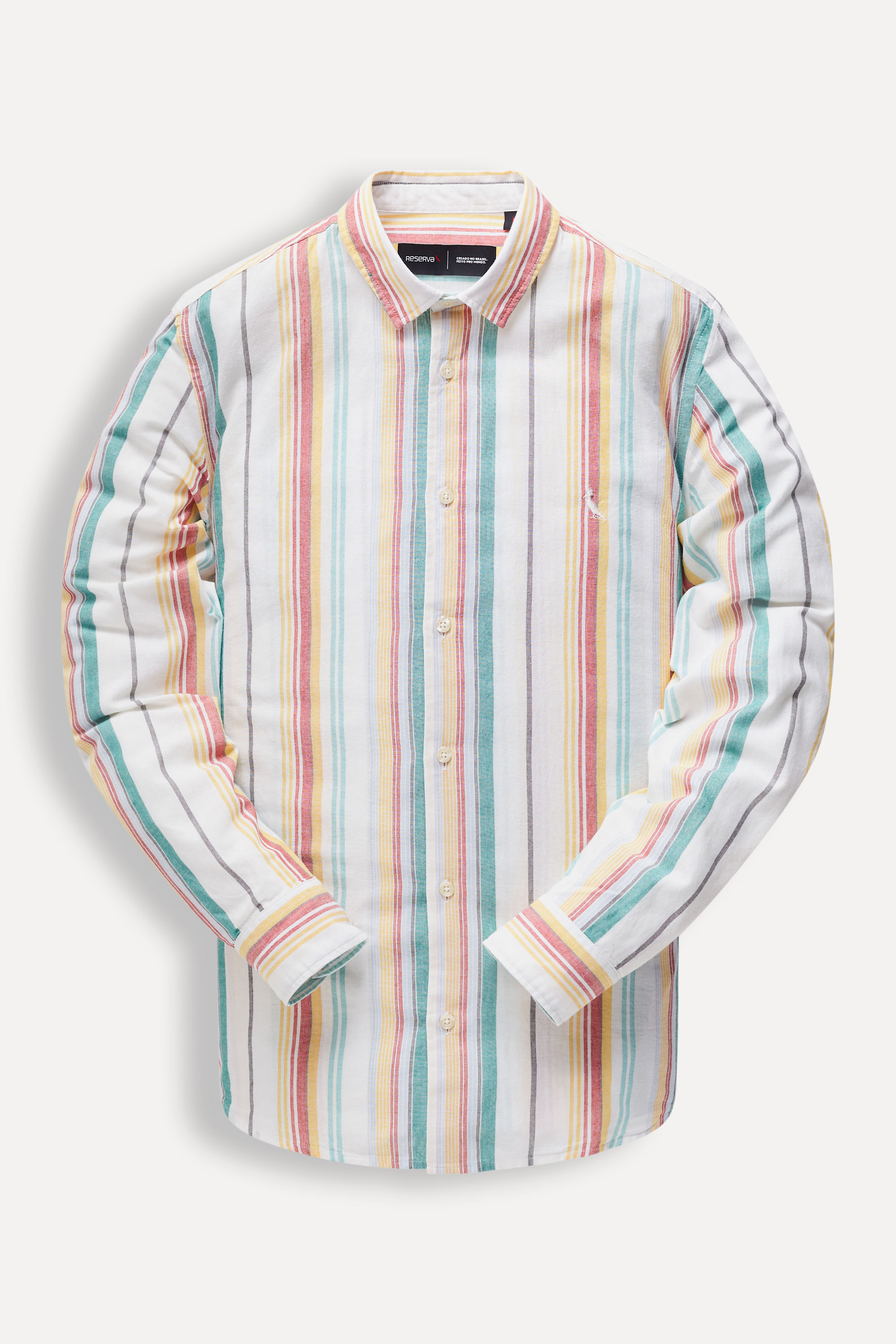 Camisa Ml Listra Color Rai