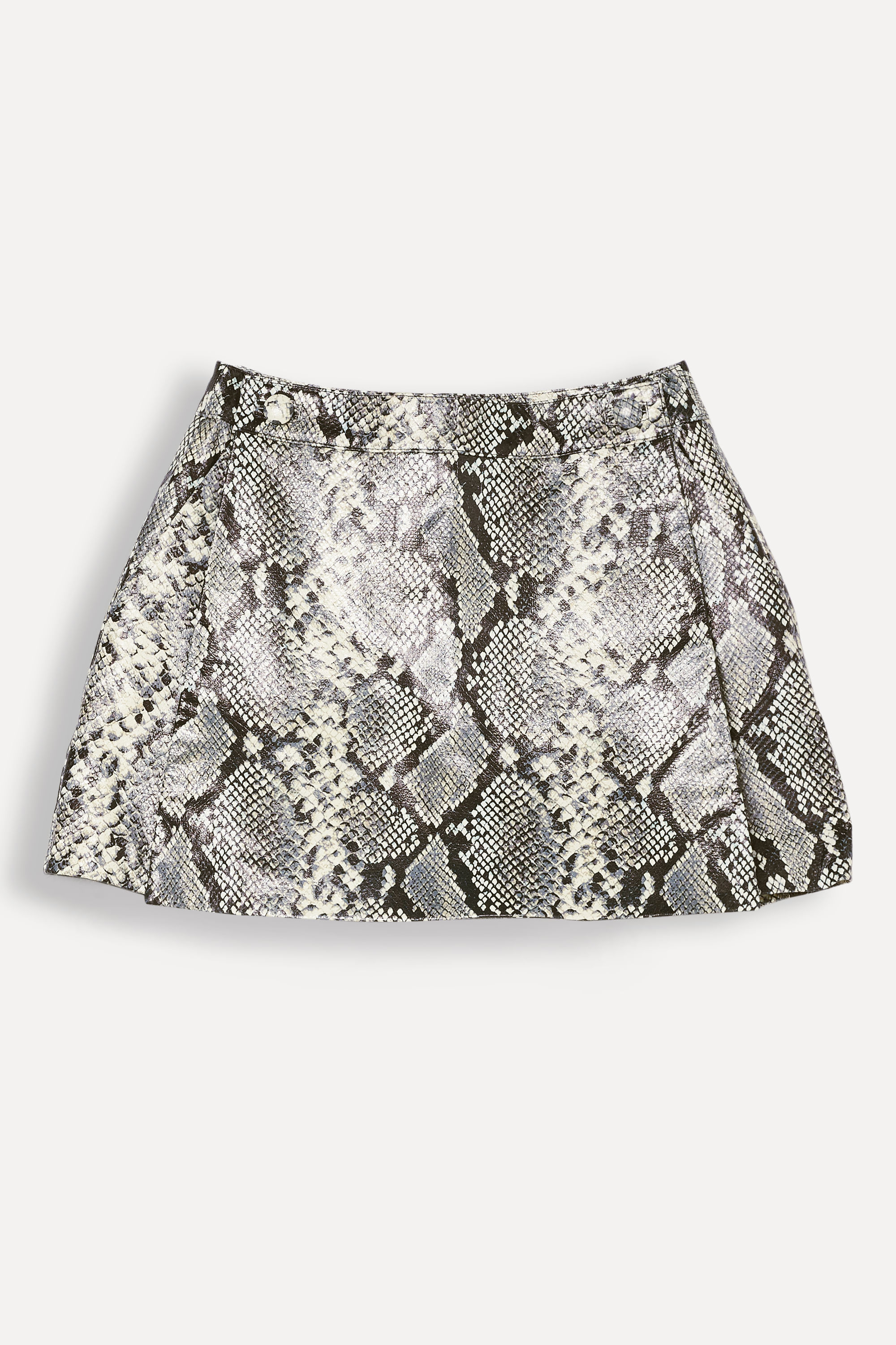 Short Saia De Couro Snake