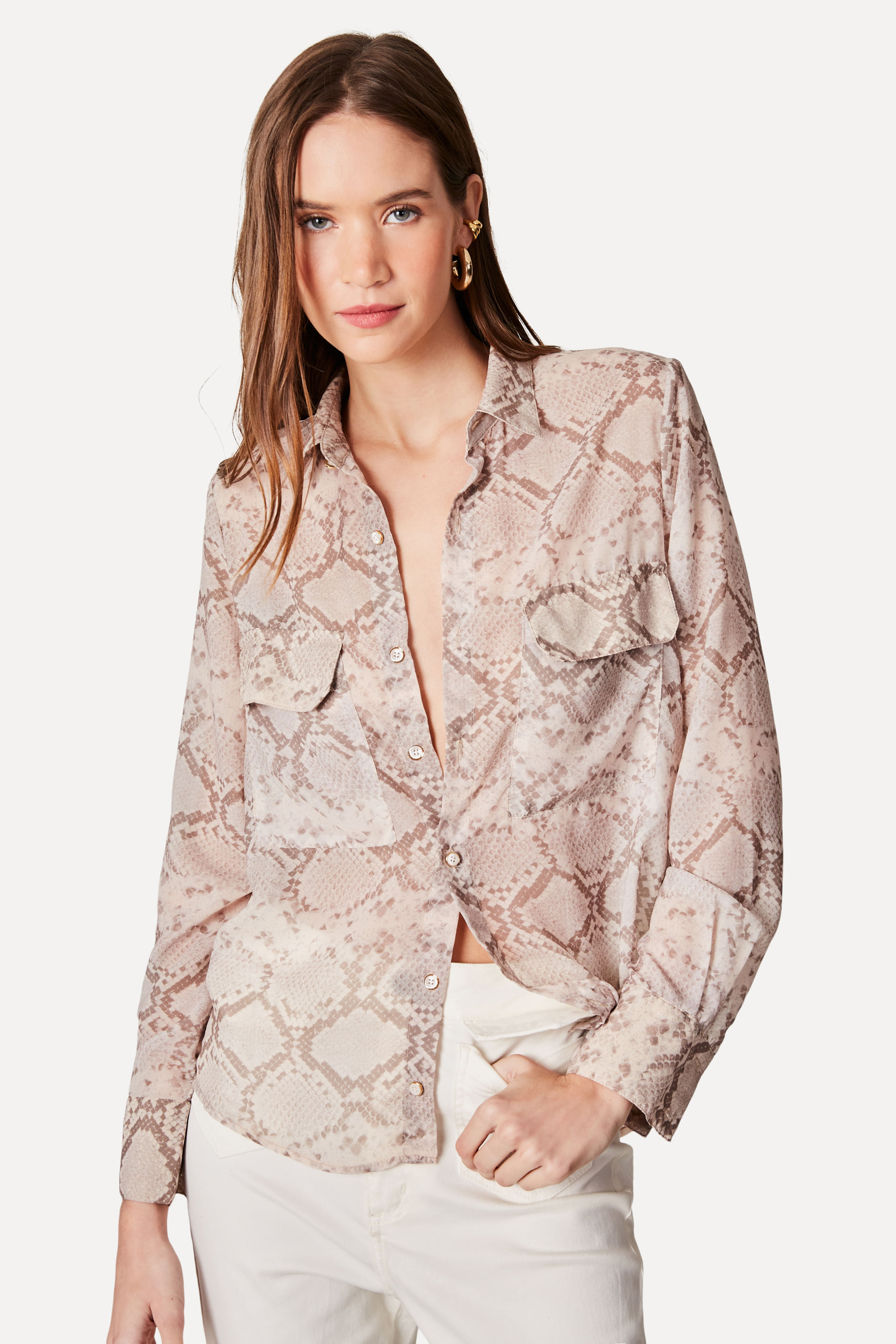 Camisa Estampa Cobra