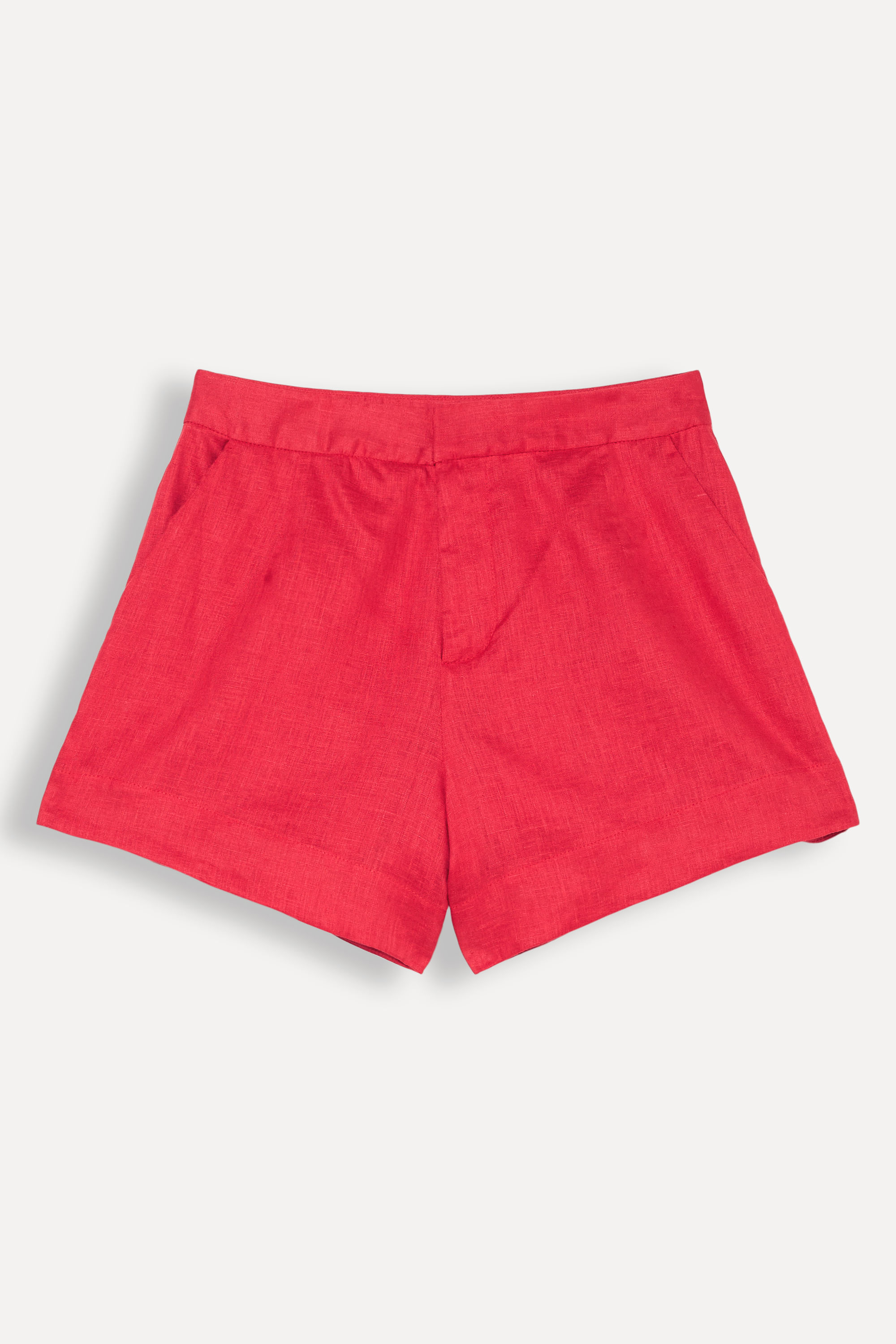 Short Linho Vermelho