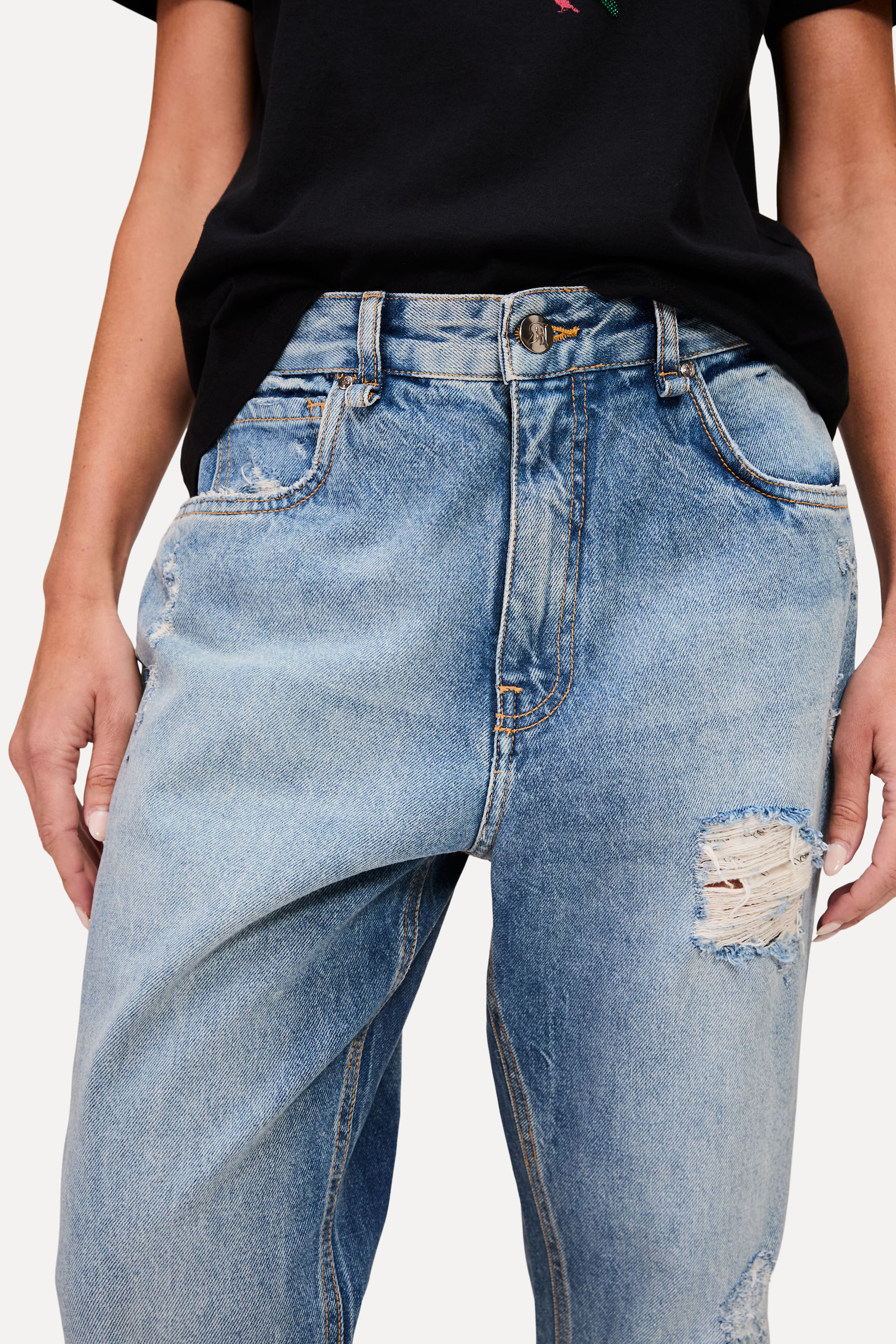 Calca Jeans Boyfriend