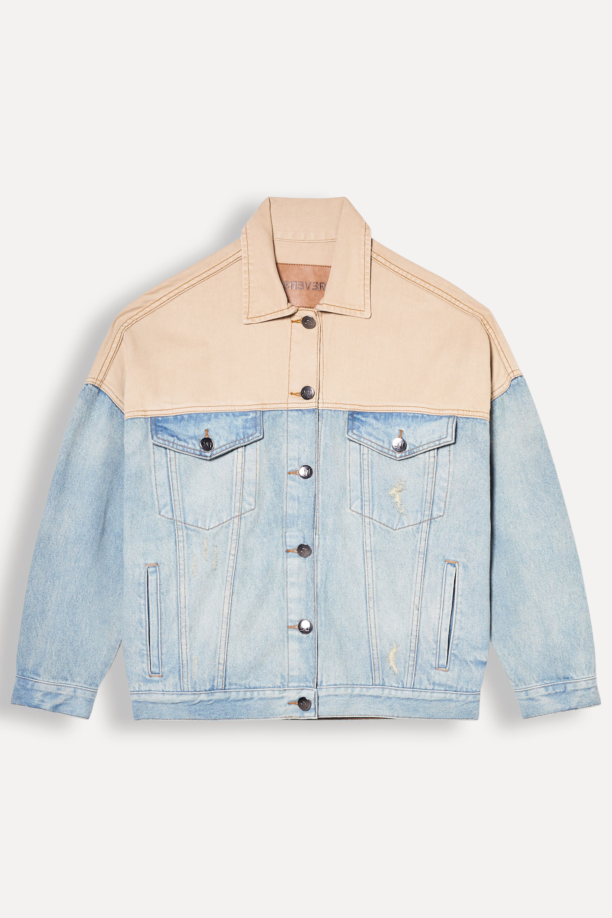 Jaqueta Jeans Over Mix Sarja