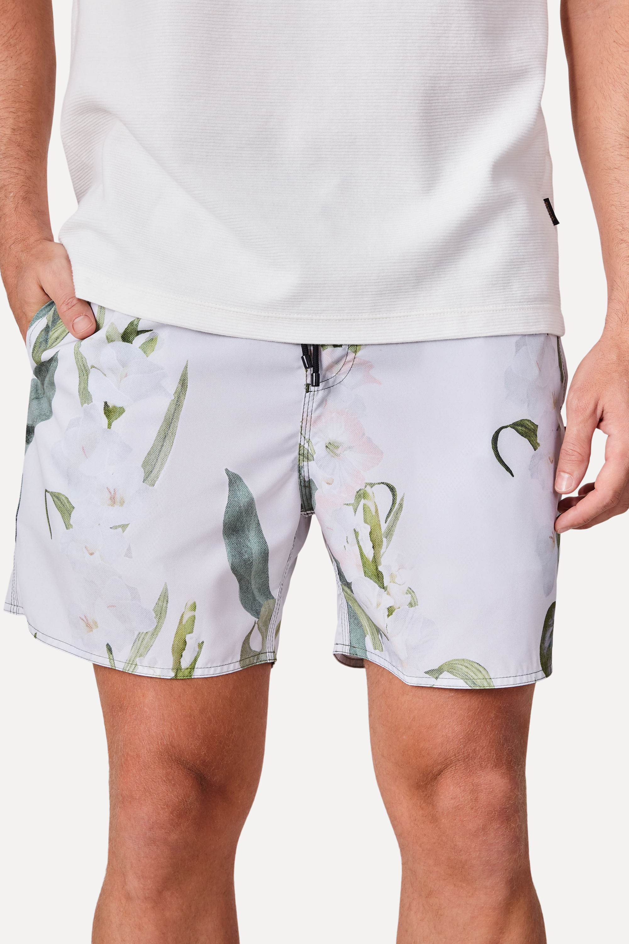 Short Praia Estampado Fresh Flower