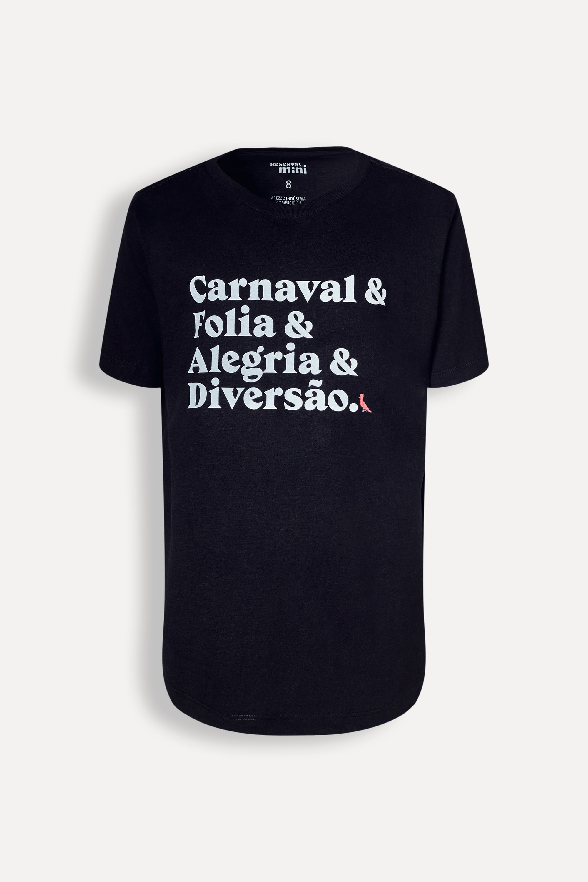 Camiseta Mini Estampa Diversao