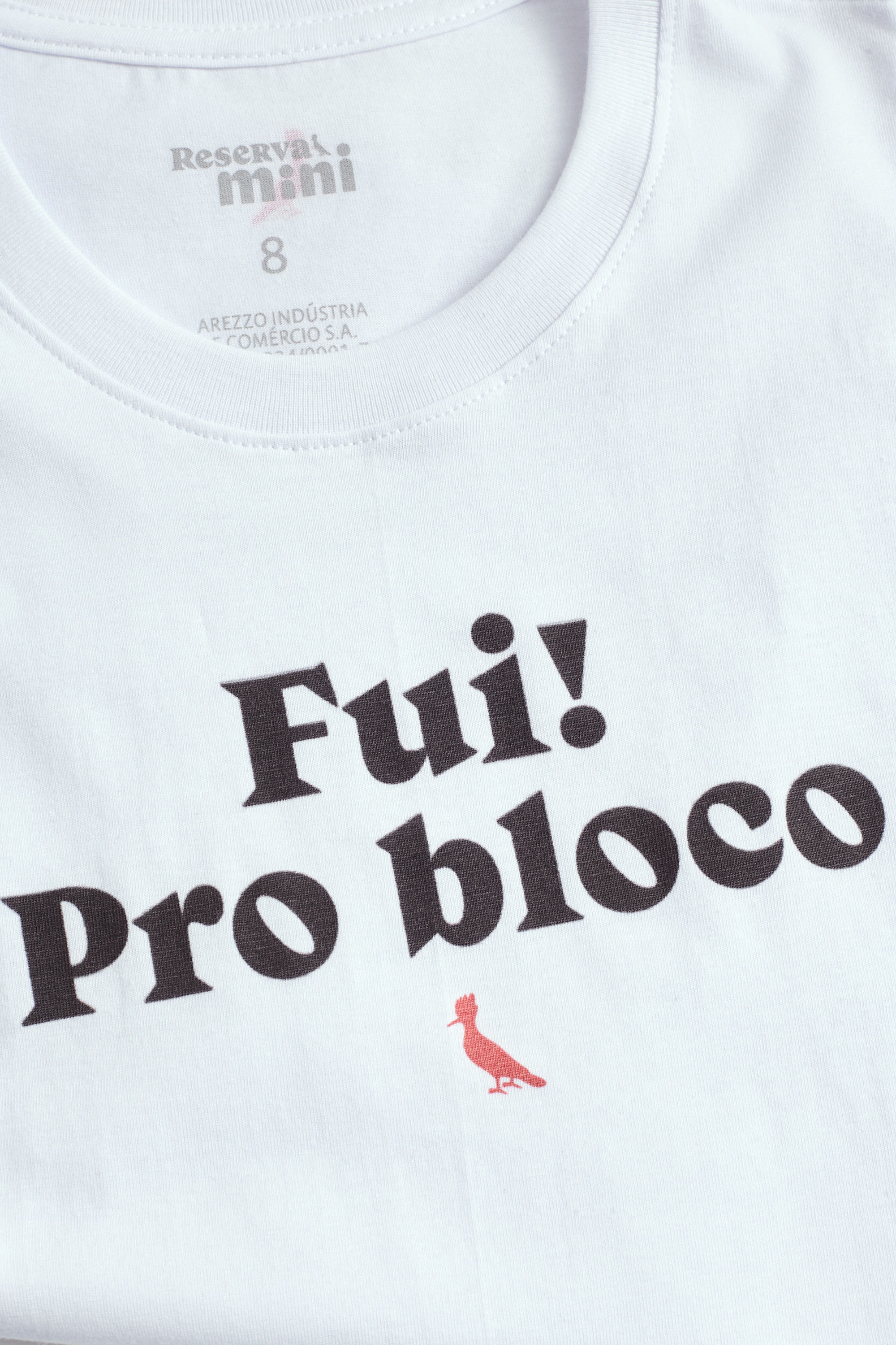 Regata Mini Estampa Fui Pro Bloco