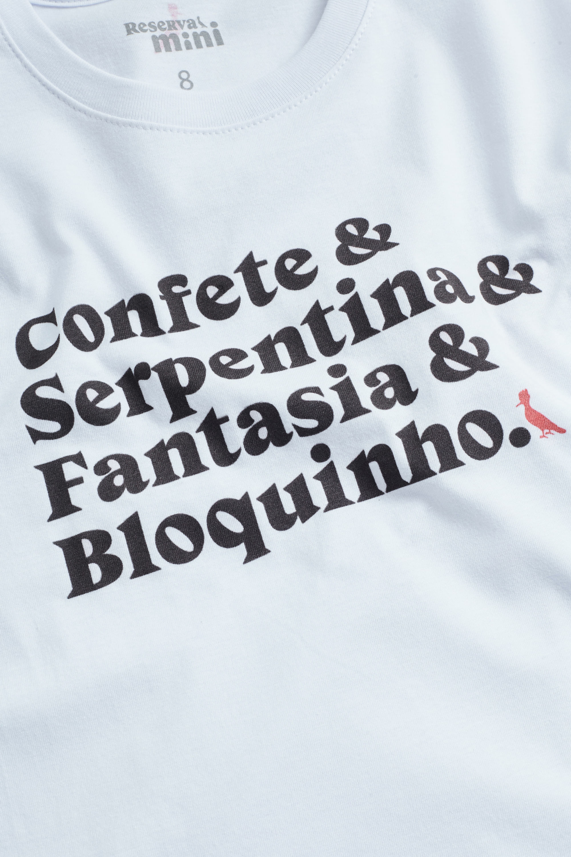 Camiseta Mini Est Confete E Serpentina