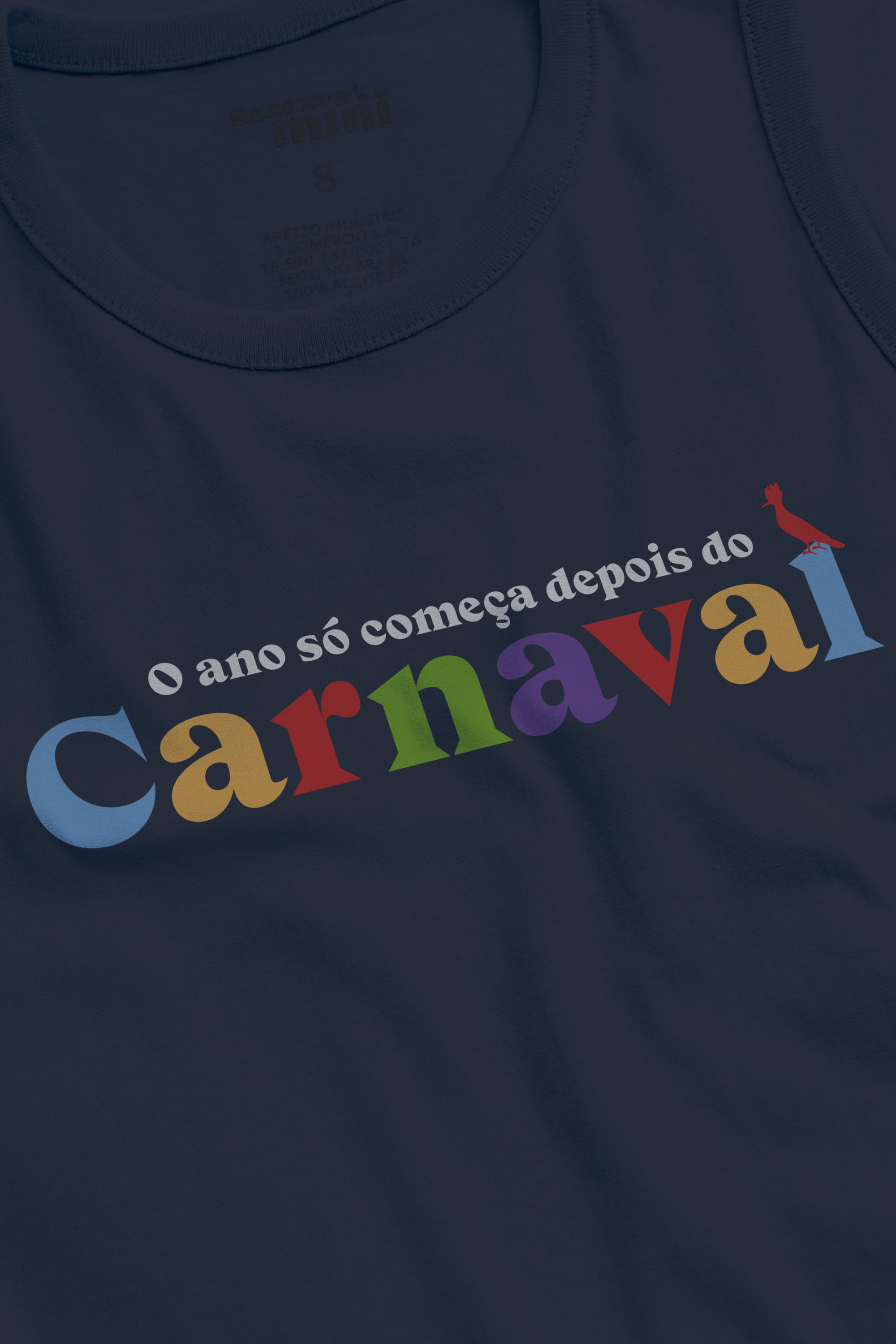 Regata Mini Estampa Depois Do Carnaval