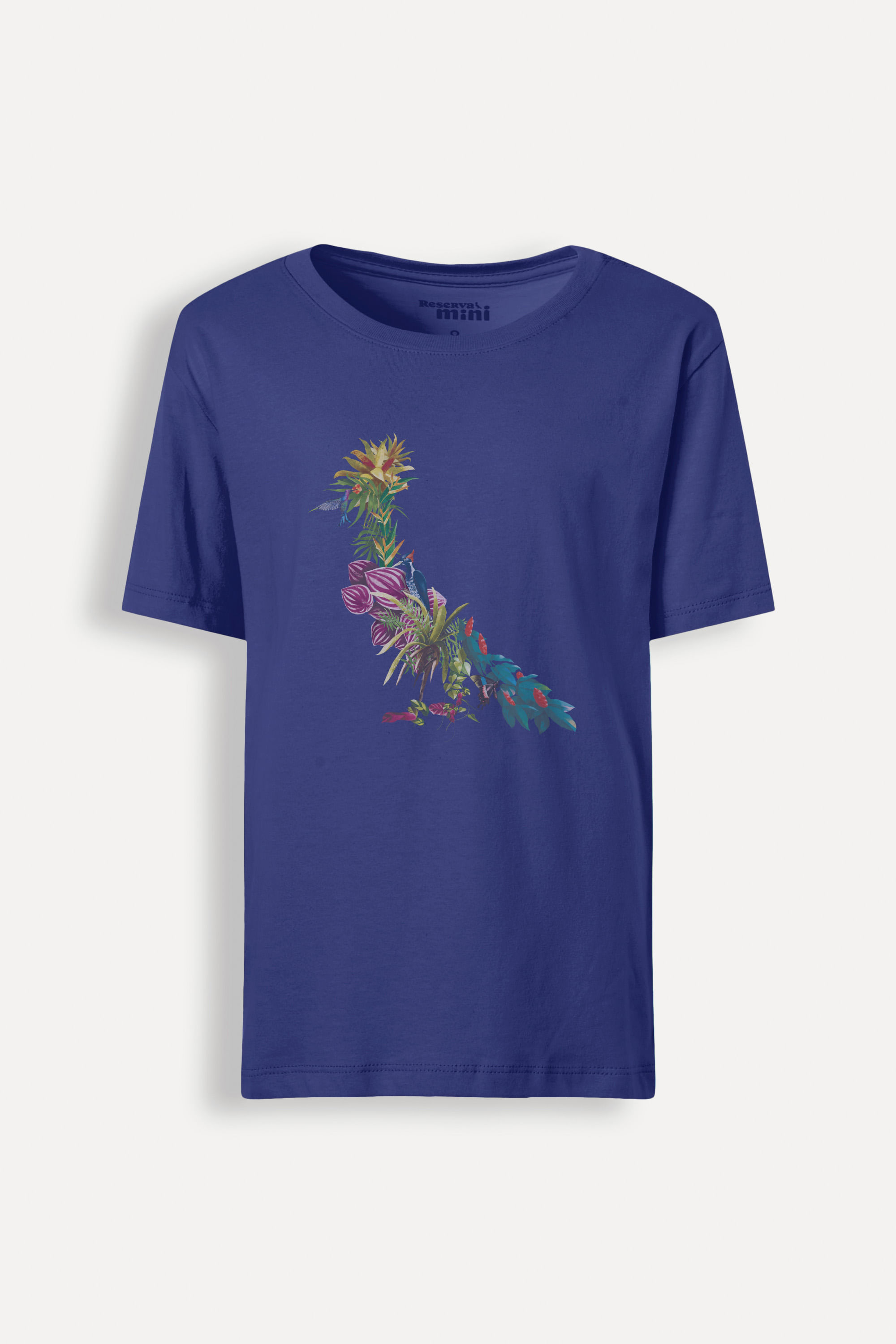 Camiseta Mini Est Pp Plantas E Passaros