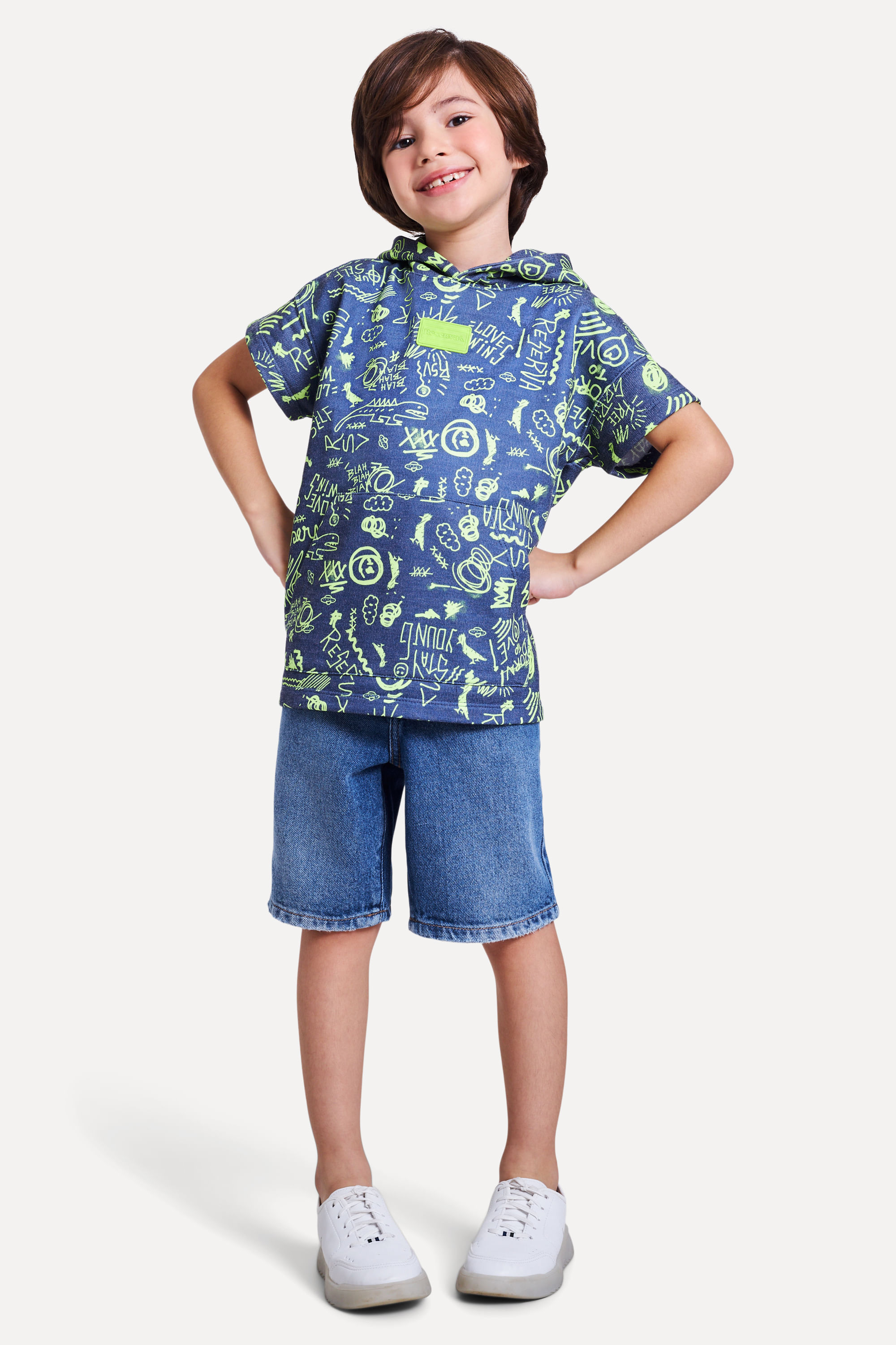 Hoodie Sem Manga Mini Moletom Stay Young