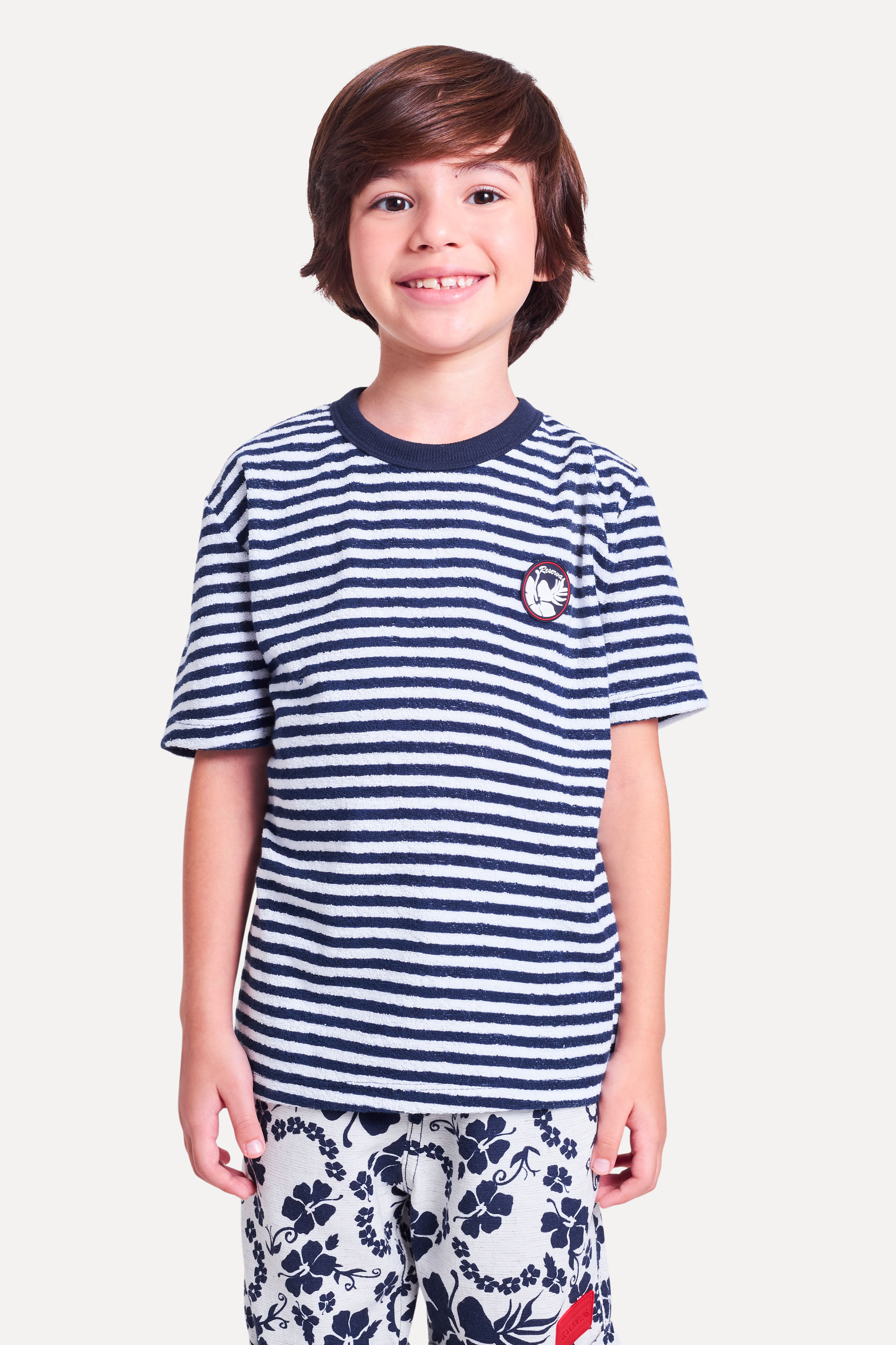 Camiseta Mini Atoalhado Listras