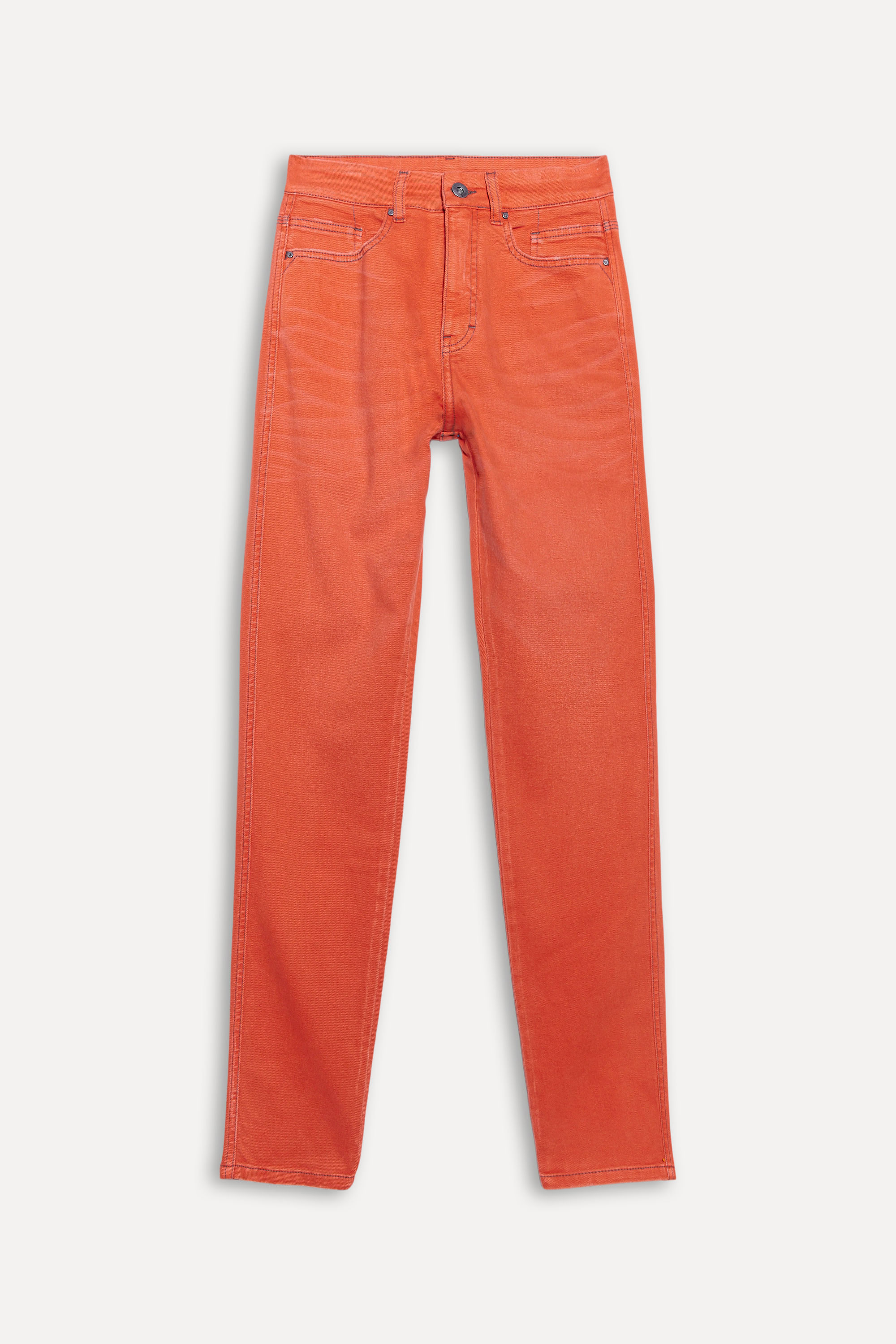 Calca Sarja Skinny Color High