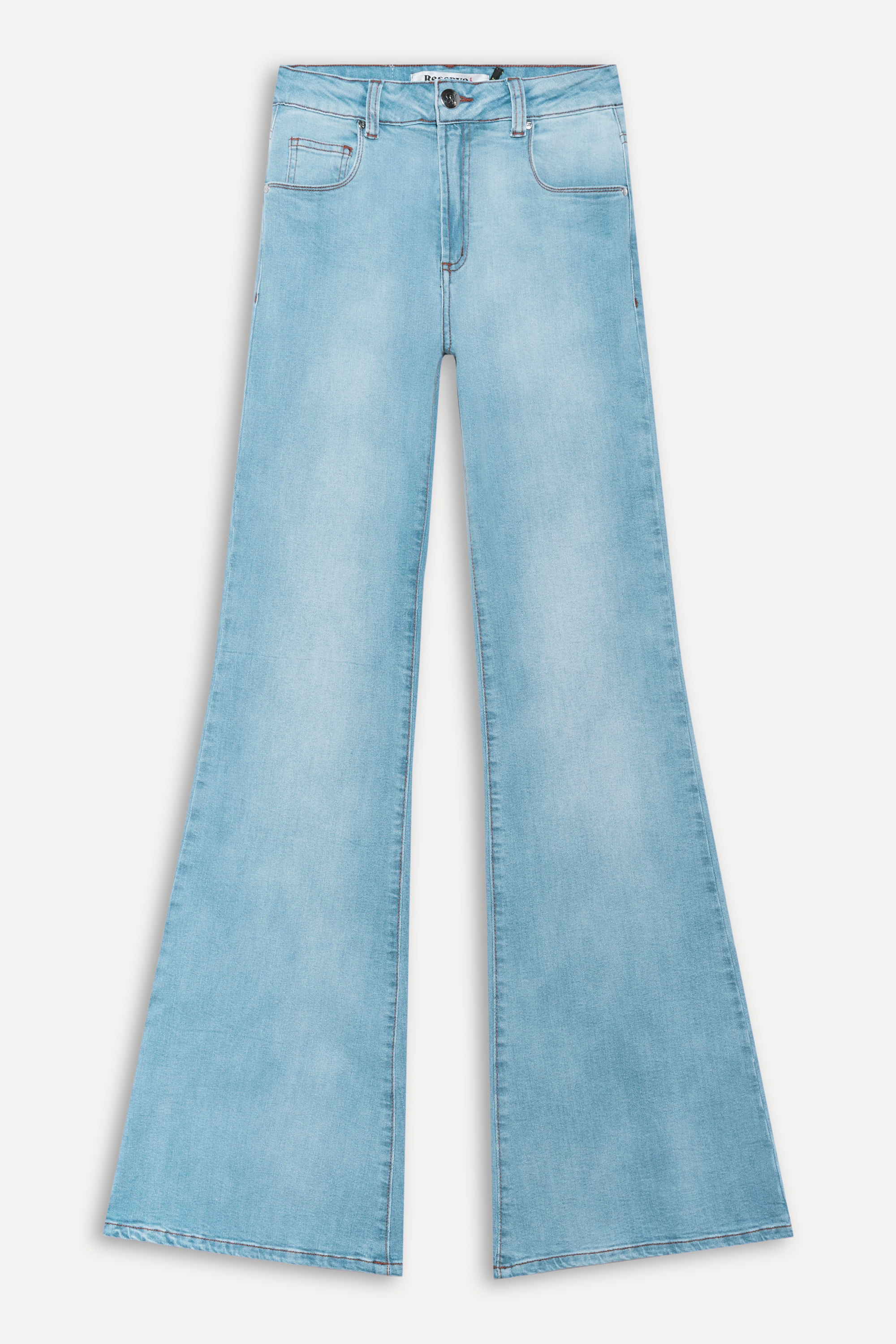 Calca  Jeans Flare Nina Clean