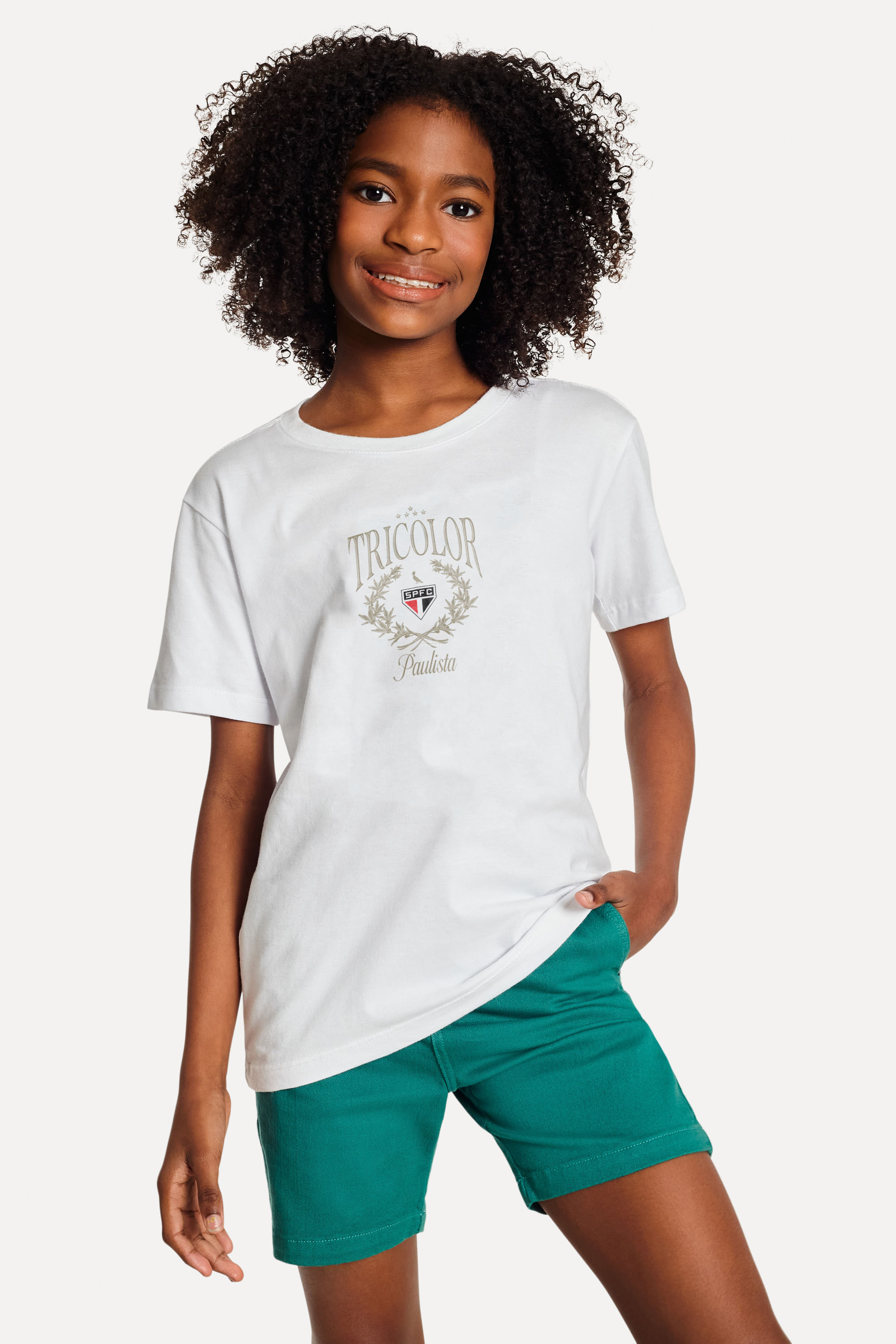 Camiseta Est Mini Tricolor Paulista