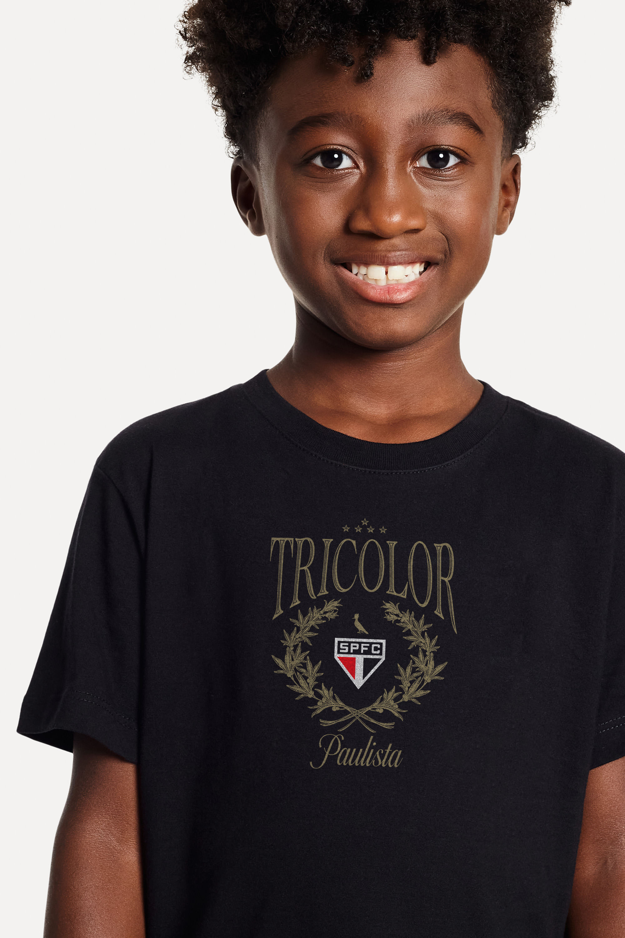 Camiseta Est Mini Tricolor Paulista