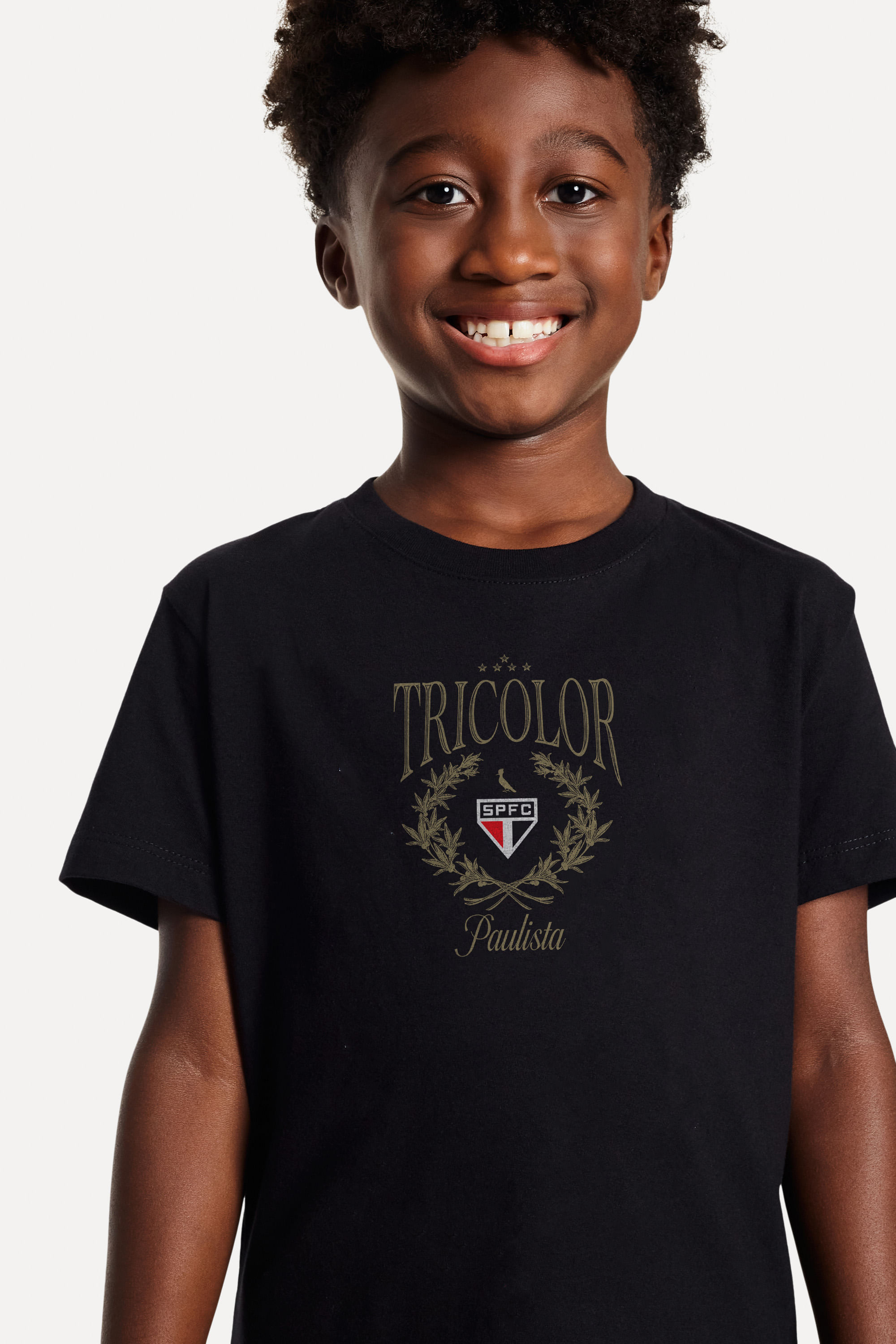 Camiseta Est Mini Tricolor Paulista