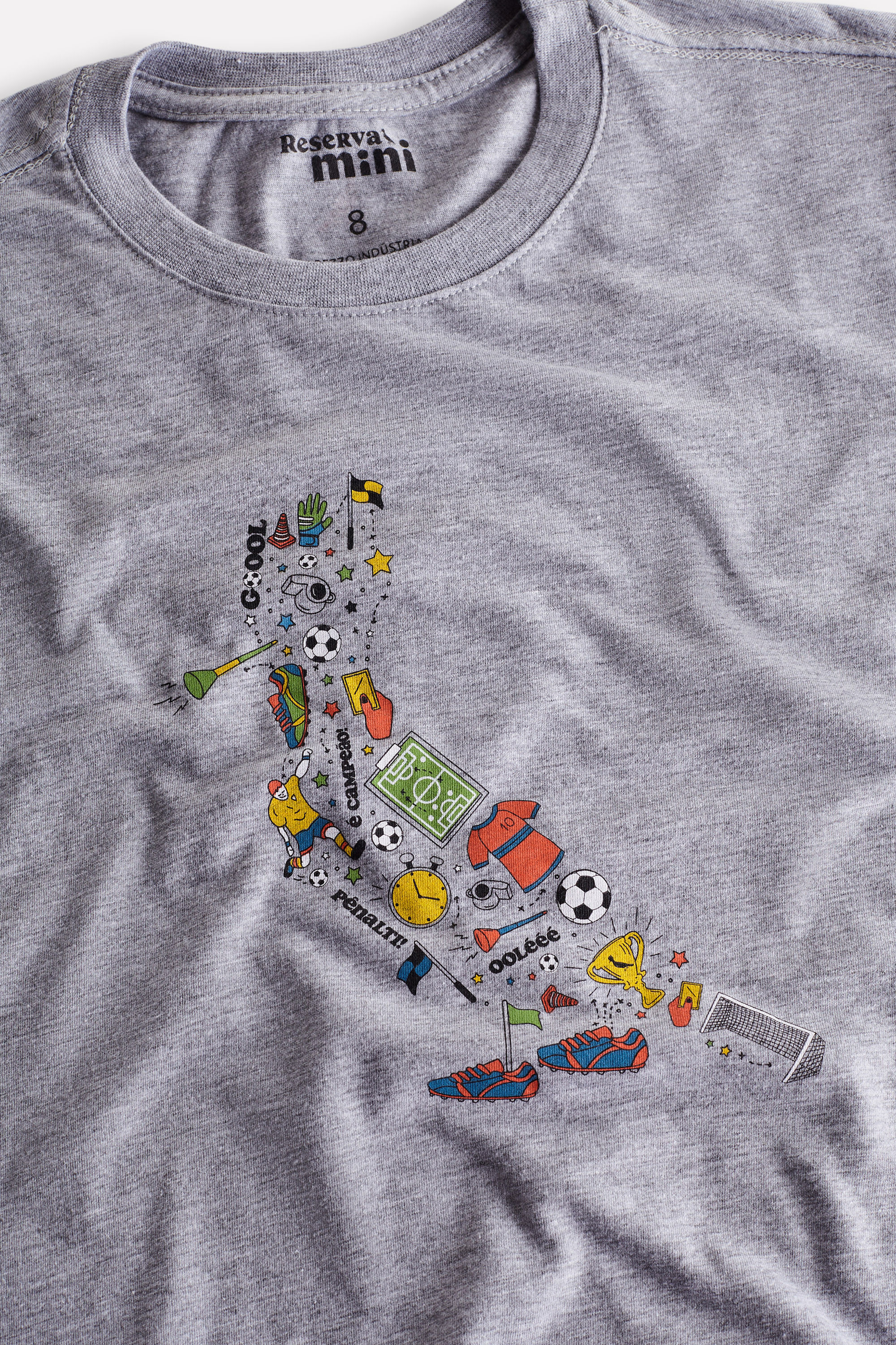 Camiseta Ml Mini Est Pica Pau Futebol