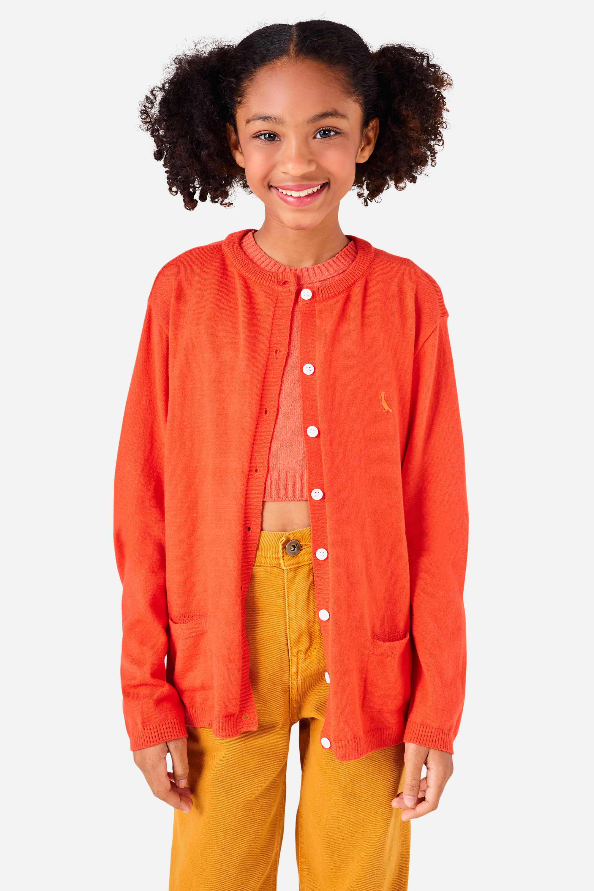 Cardigan Menina Tricot Comfy