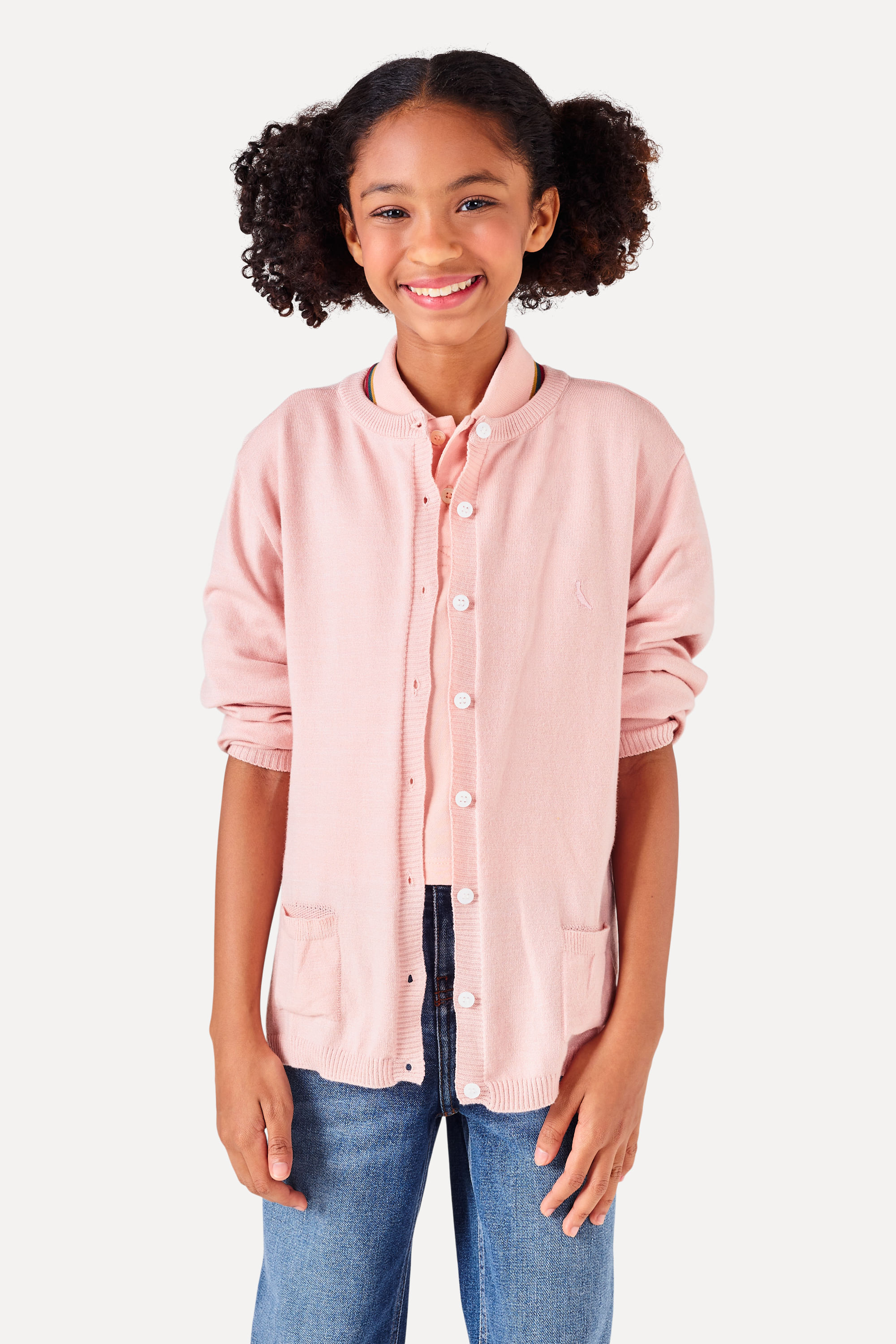 Cardigan Menina Tricot Comfy